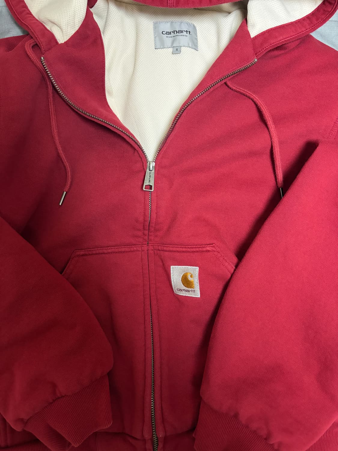 칼하트wip 액티브 스웨트 자켓 스칼렛(S) 상품이미지2