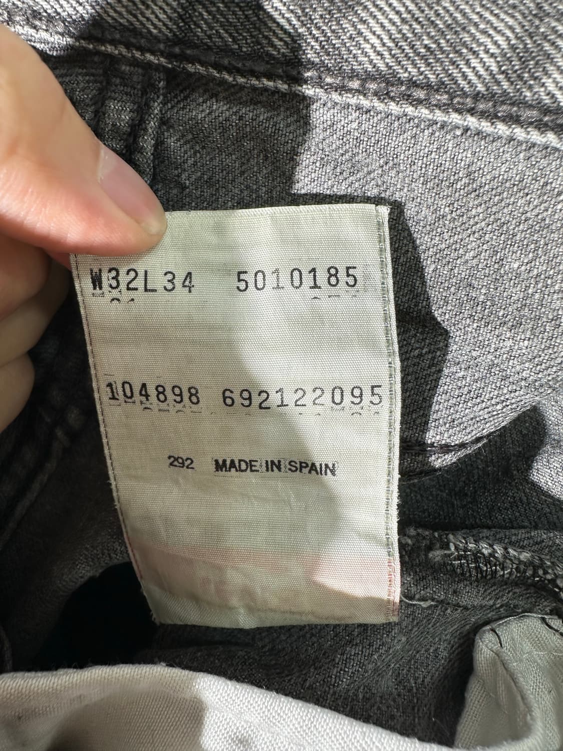 levi's 리바이스 90s 스페인제 501 데님팬츠 상품이미지4