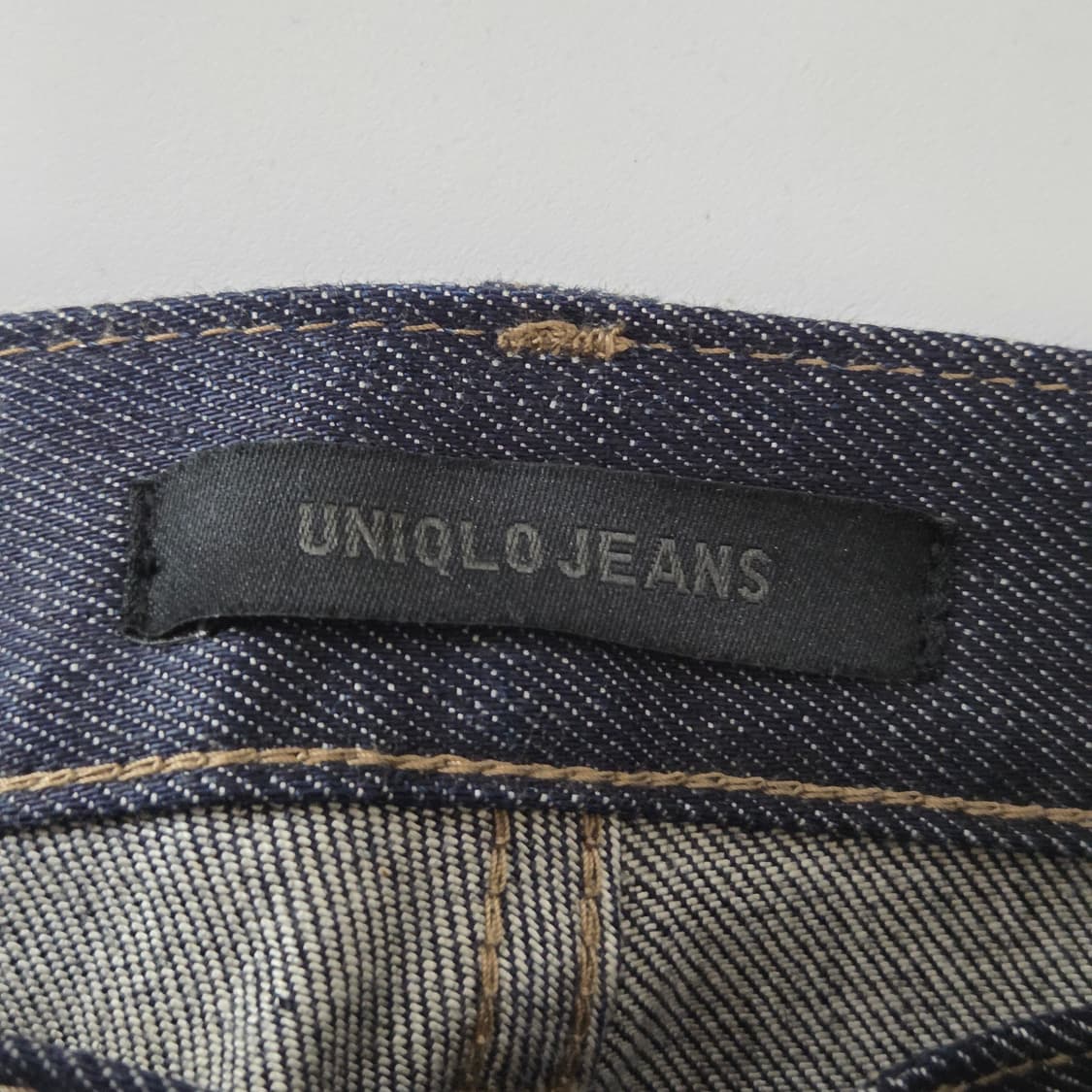 유니클로 진스 셀비지 생지 데님팬츠 36 상품이미지5