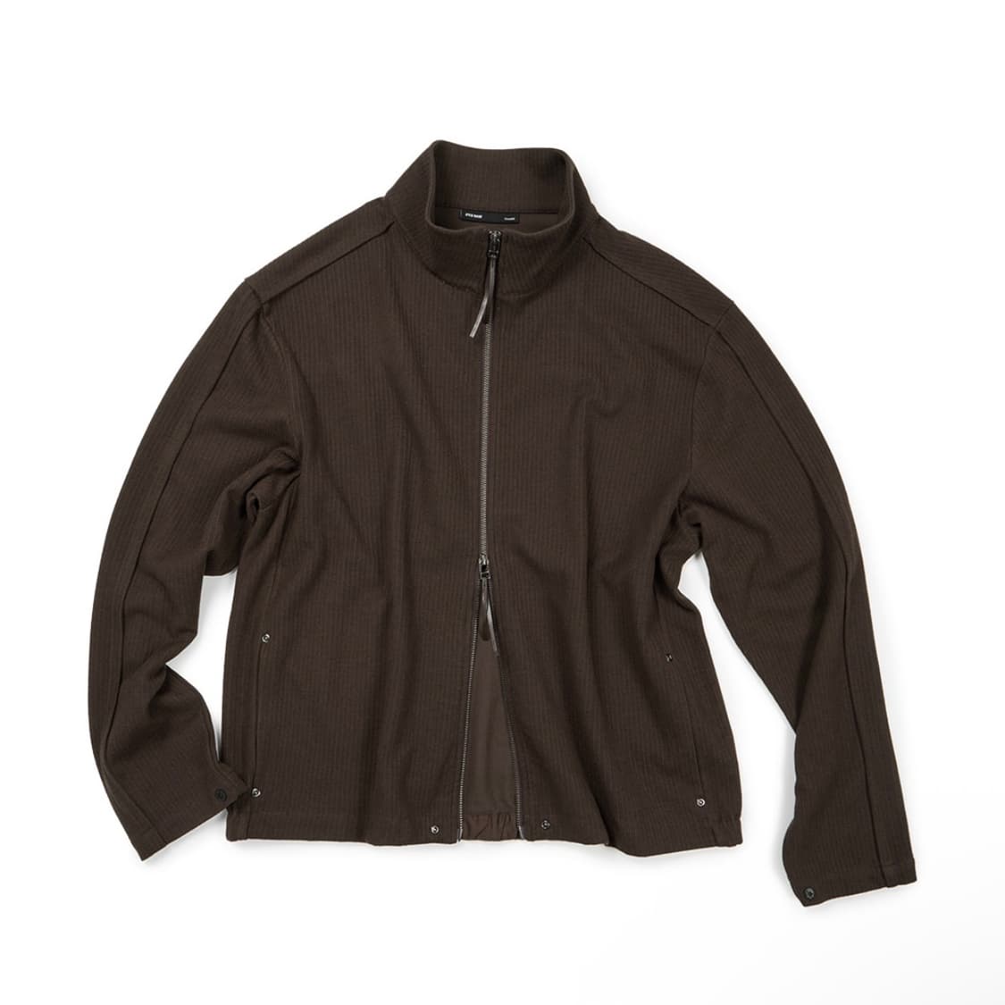 [XL] ETCE 베이스 풀 집업 니트 브라운 상품이미지1