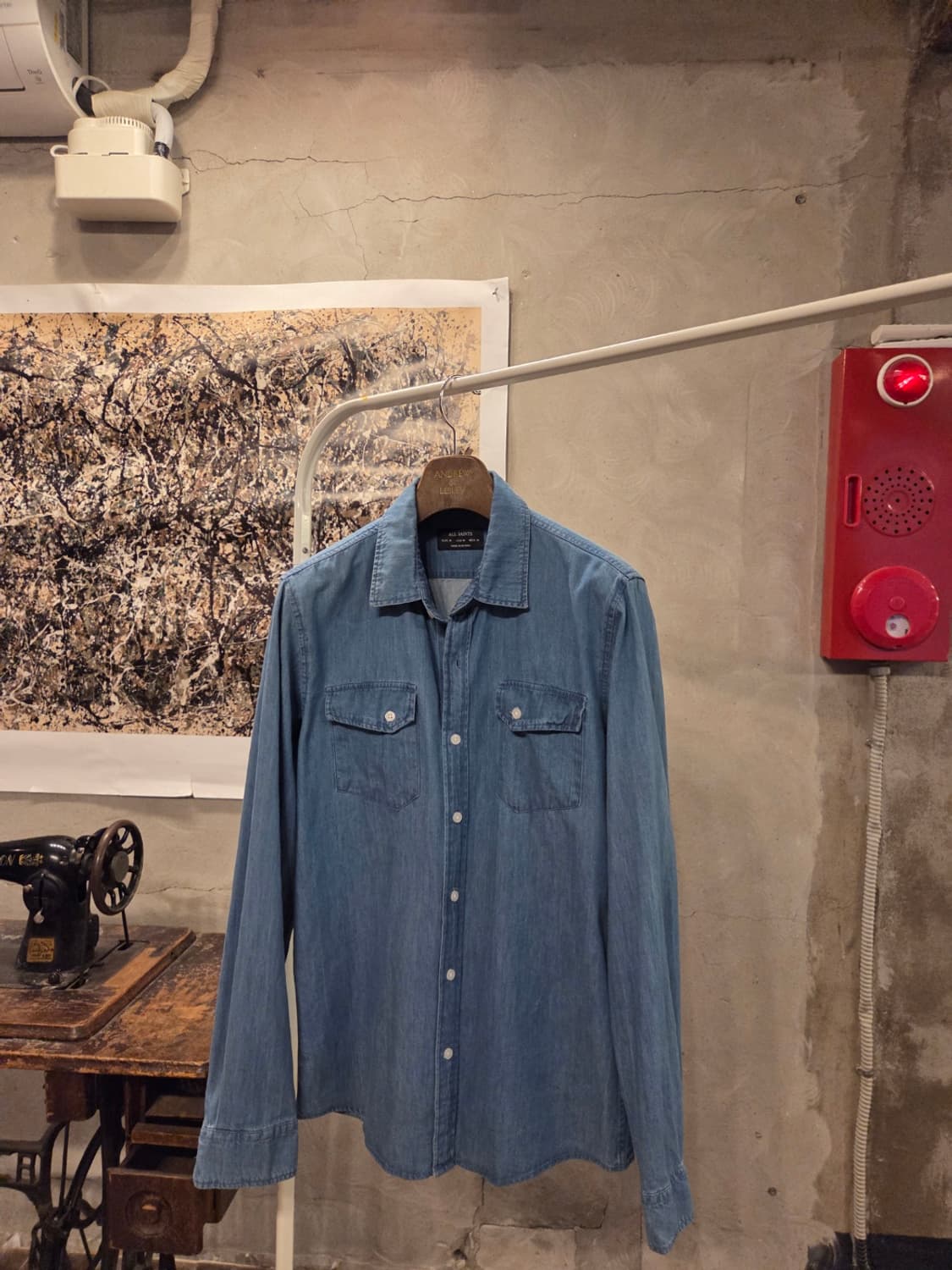 올세인츠 데님셔츠 상품이미지3
