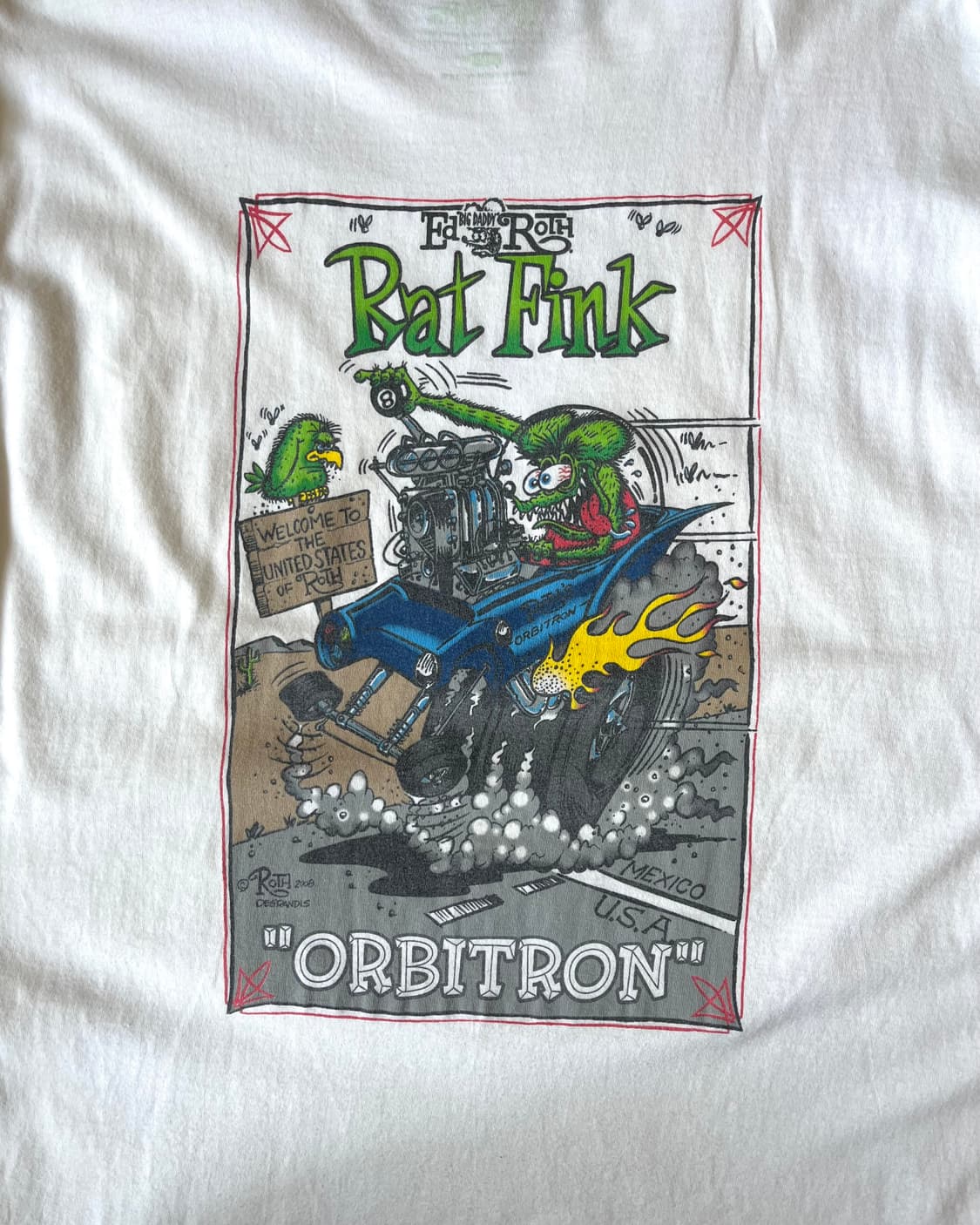 2000s Rat Fink Hot Road Printed T-Shirt 상품이미지9