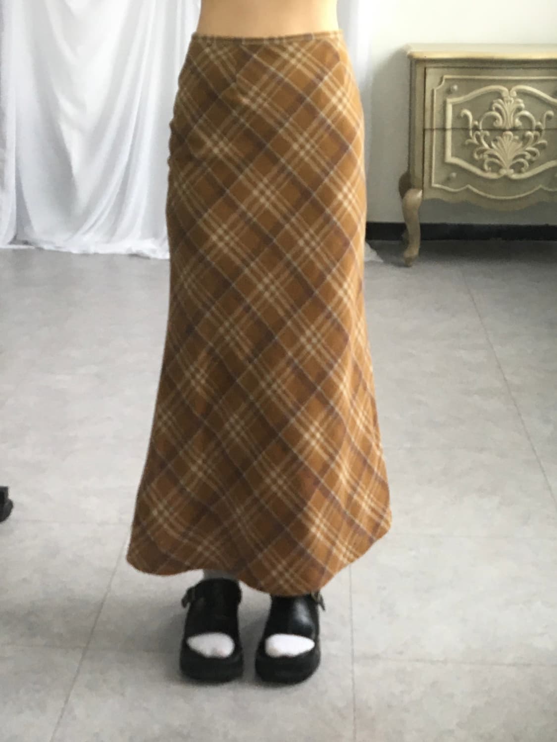 Check pattern skirt 상품이미지5