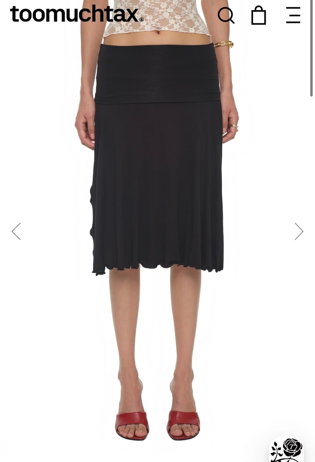 toomuchtax slit midi skirt (small) 새제품 상품이미지1