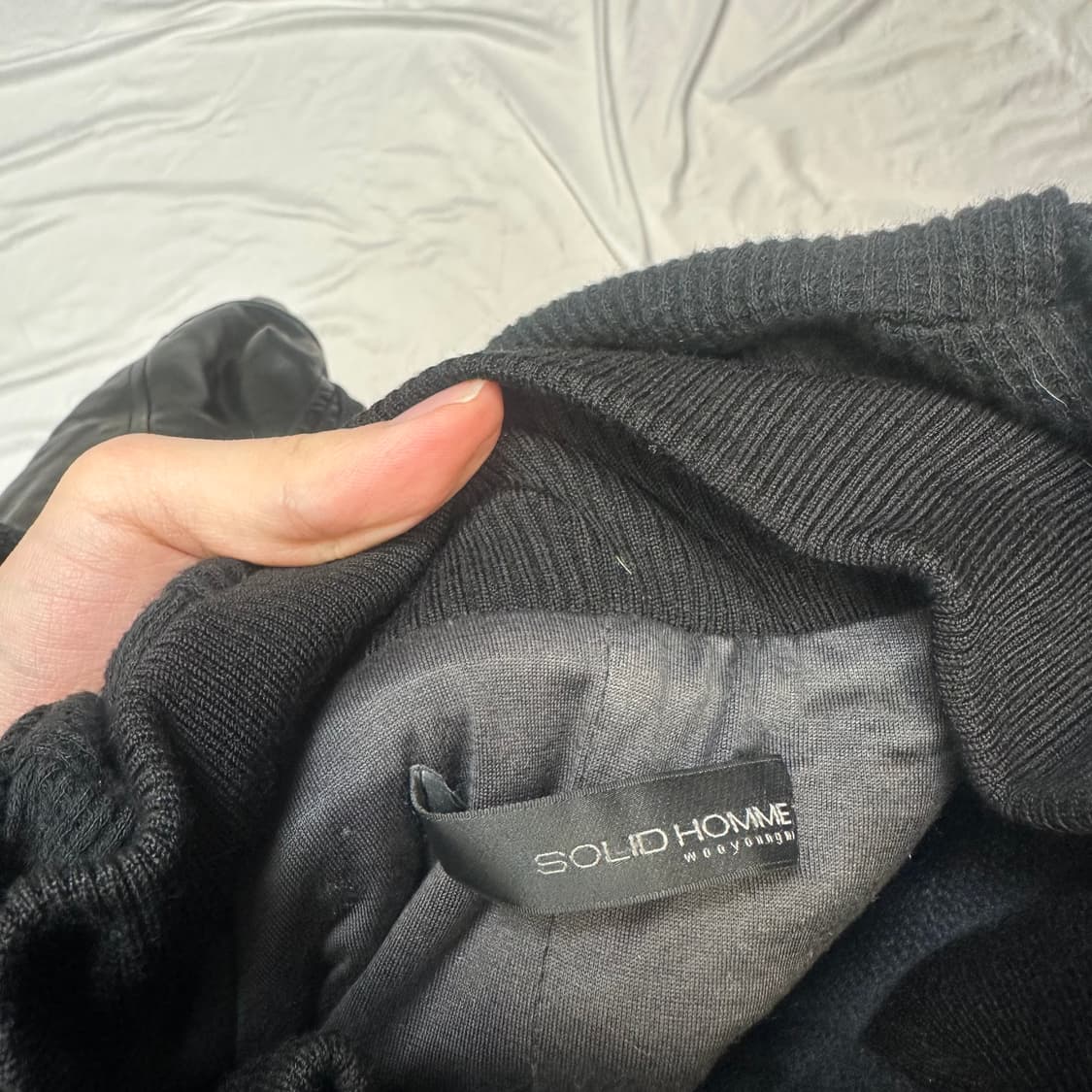 우영미 솔리드옴므 캐시미어 고트스킨후드자켓 100 상품이미지3