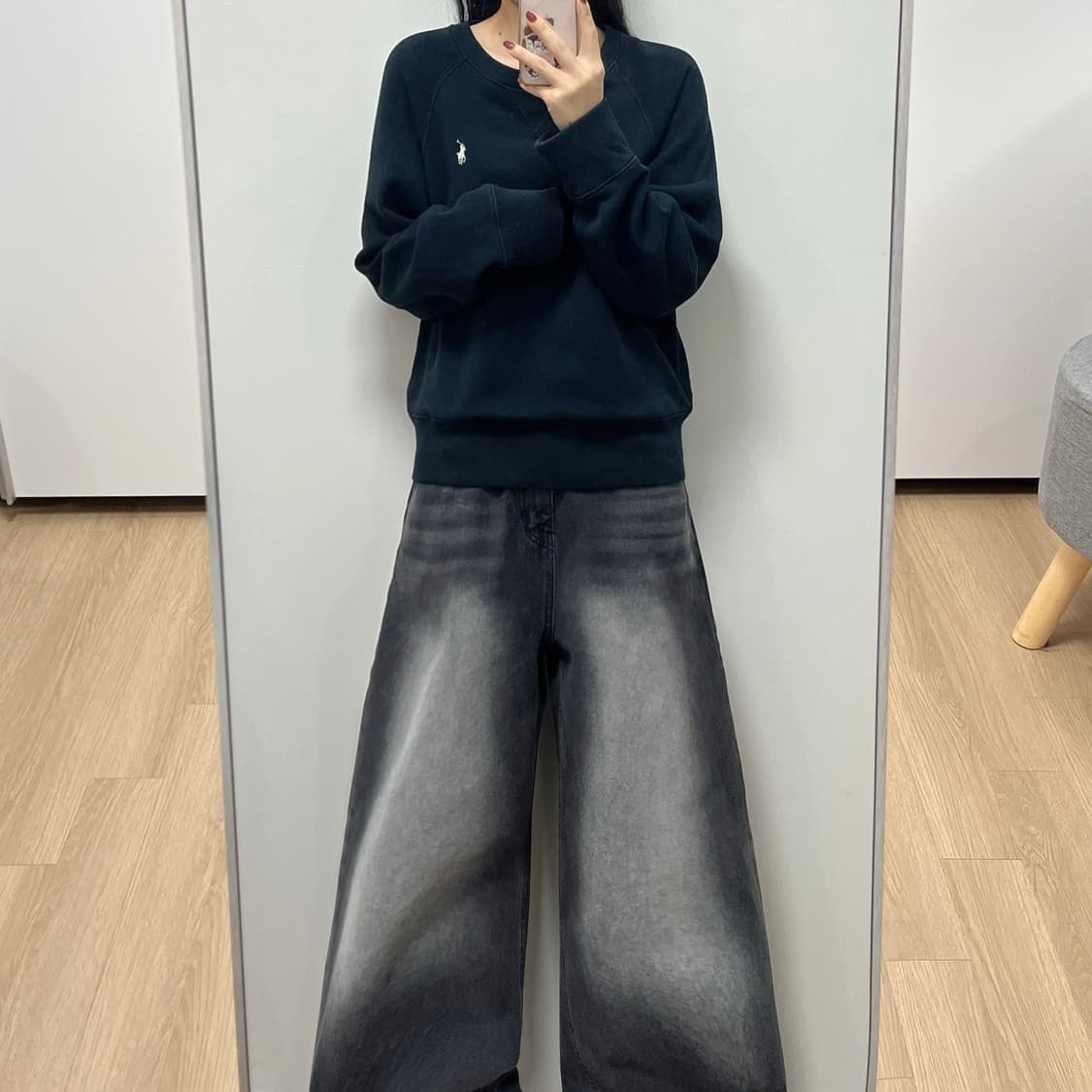 폴로 랄프로렌 신형 화이트 포니 블랙 맨투맨 상품이미지1