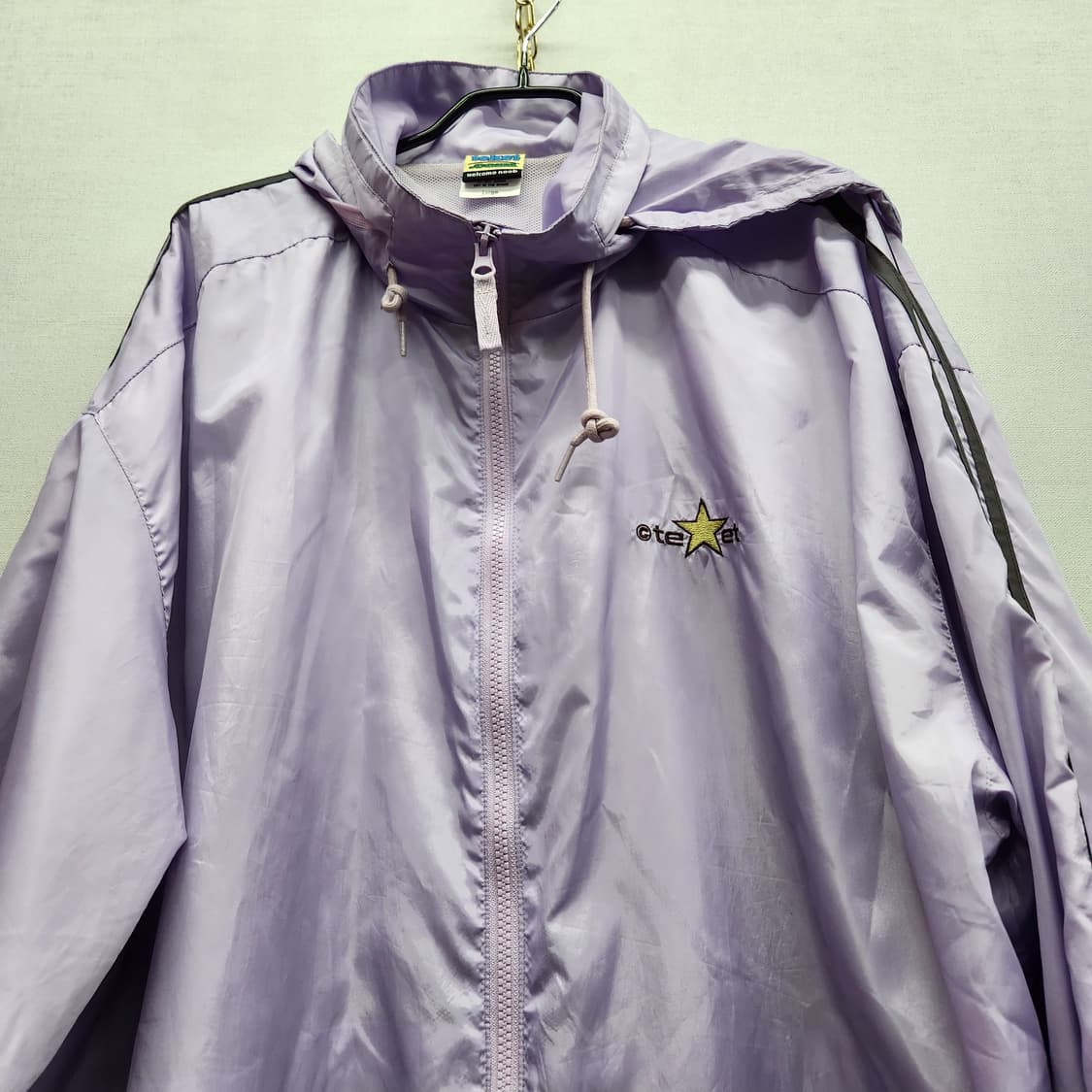 테켓 별자수 로고 스트링 투웨이 후드 바람막이 L(2XL) 상품이미지2