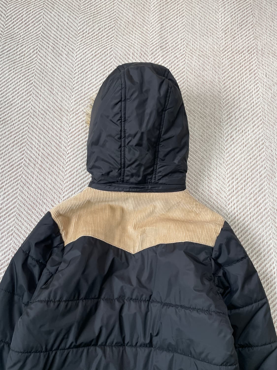 D’SUITE 코듀로이 패널 퍼후드 패딩 J03311 상품이미지7