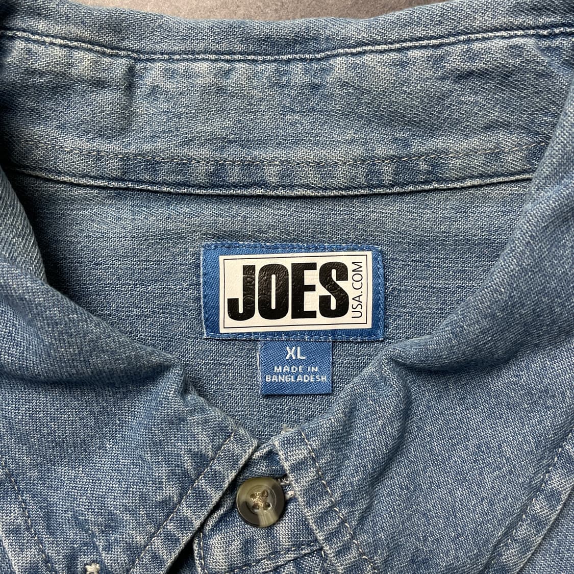 JOES 빈티지 다운버튼 코튼 데님 반팔 셔츠 A00768 상품이미지9