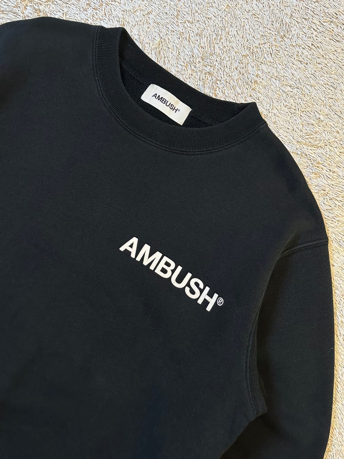 앰부쉬 AMBUSH 로고 맨투맨 블랙 상품이미지2