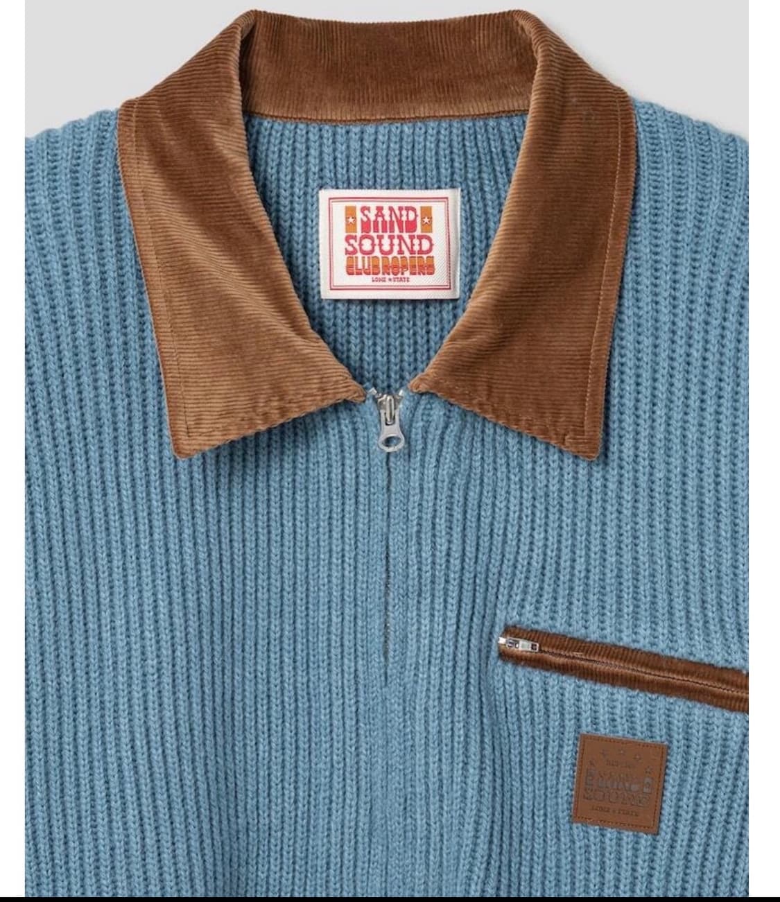 샌드사운드 칼라 집업 워크 가디건 001 상품이미지1