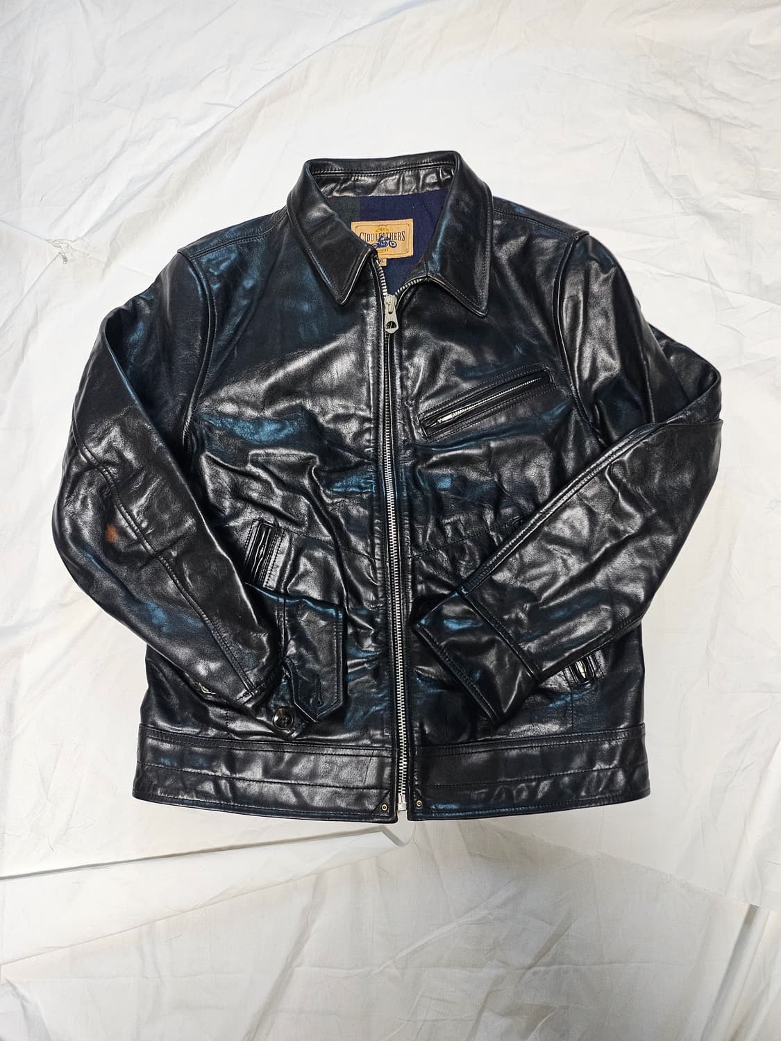 CIDU Leather 말가죽 추정 라이더자켓 XL 상품이미지1