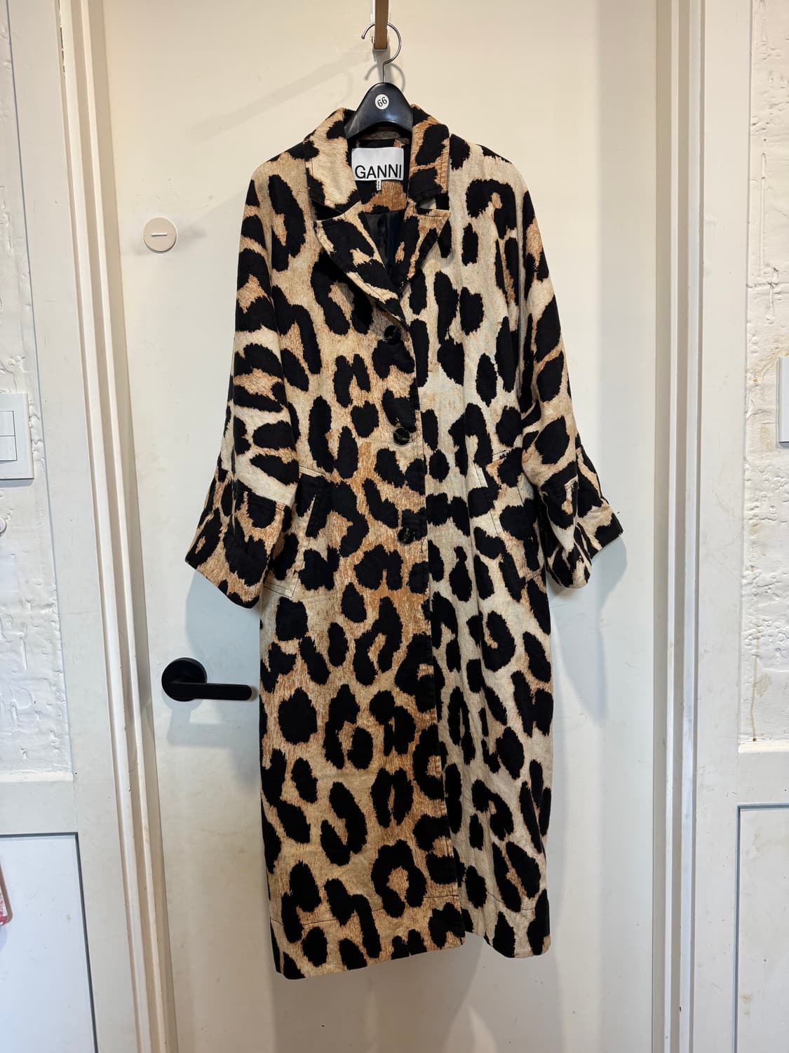 가니 레오파드 롱자켓 상품이미지2