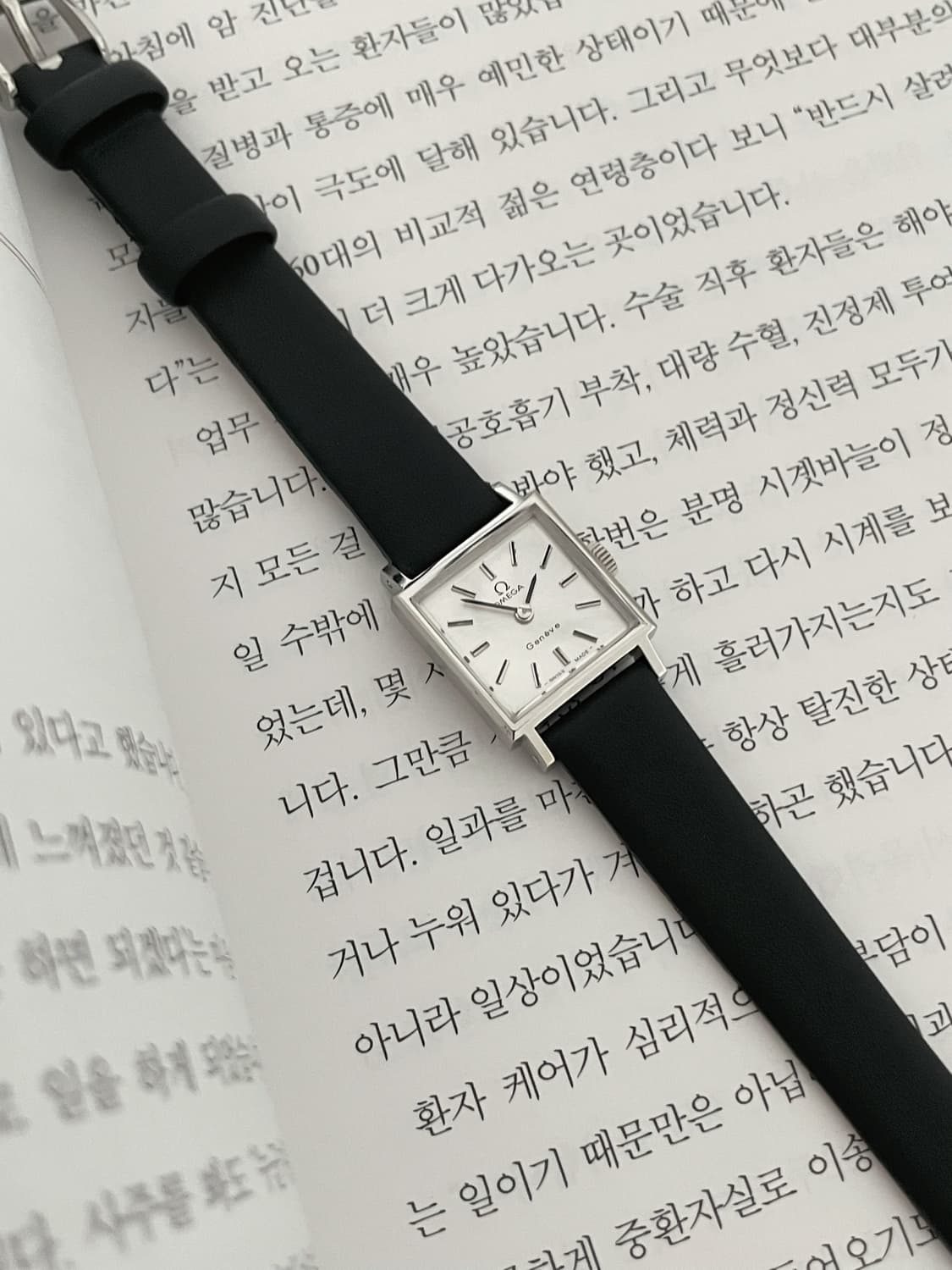 OMEGA Genève square winding watch/오메가 시계 상품이미지5