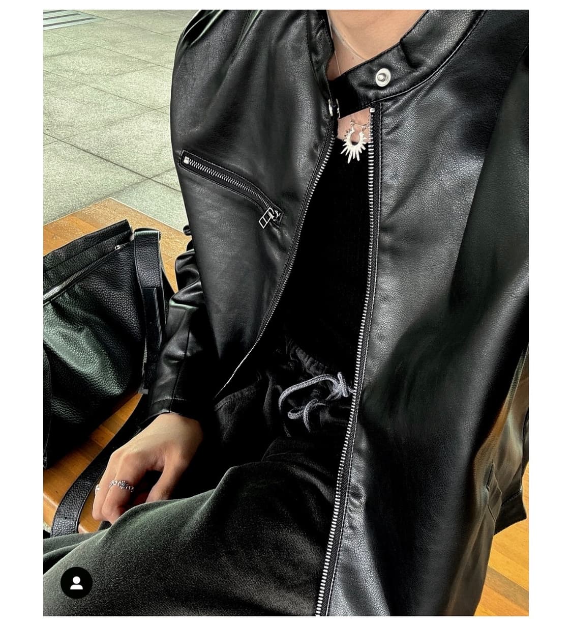 [OS] 코시하루 크롭 레더자켓 상품이미지3