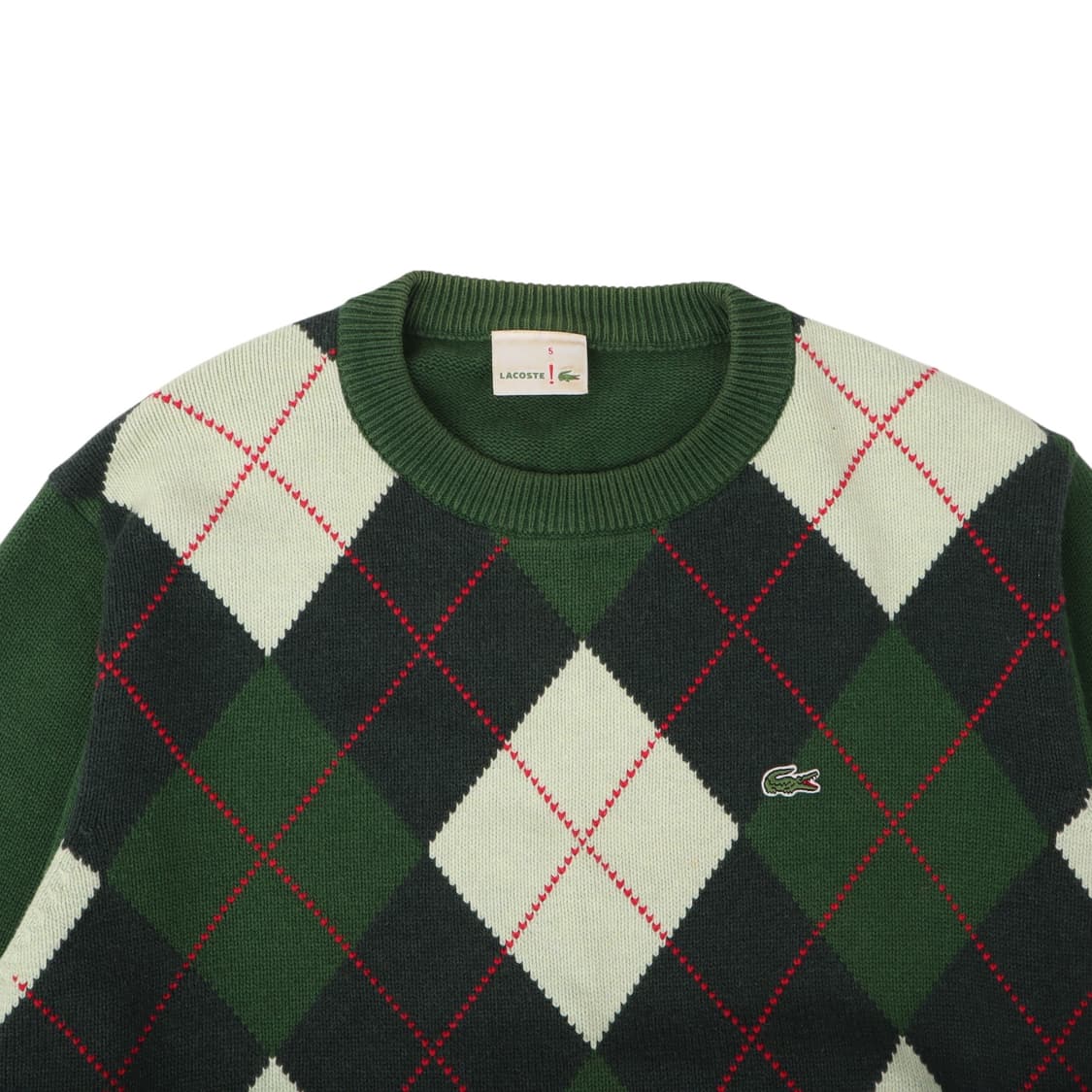 라코스테 그린 아가일 니트 상품이미지2