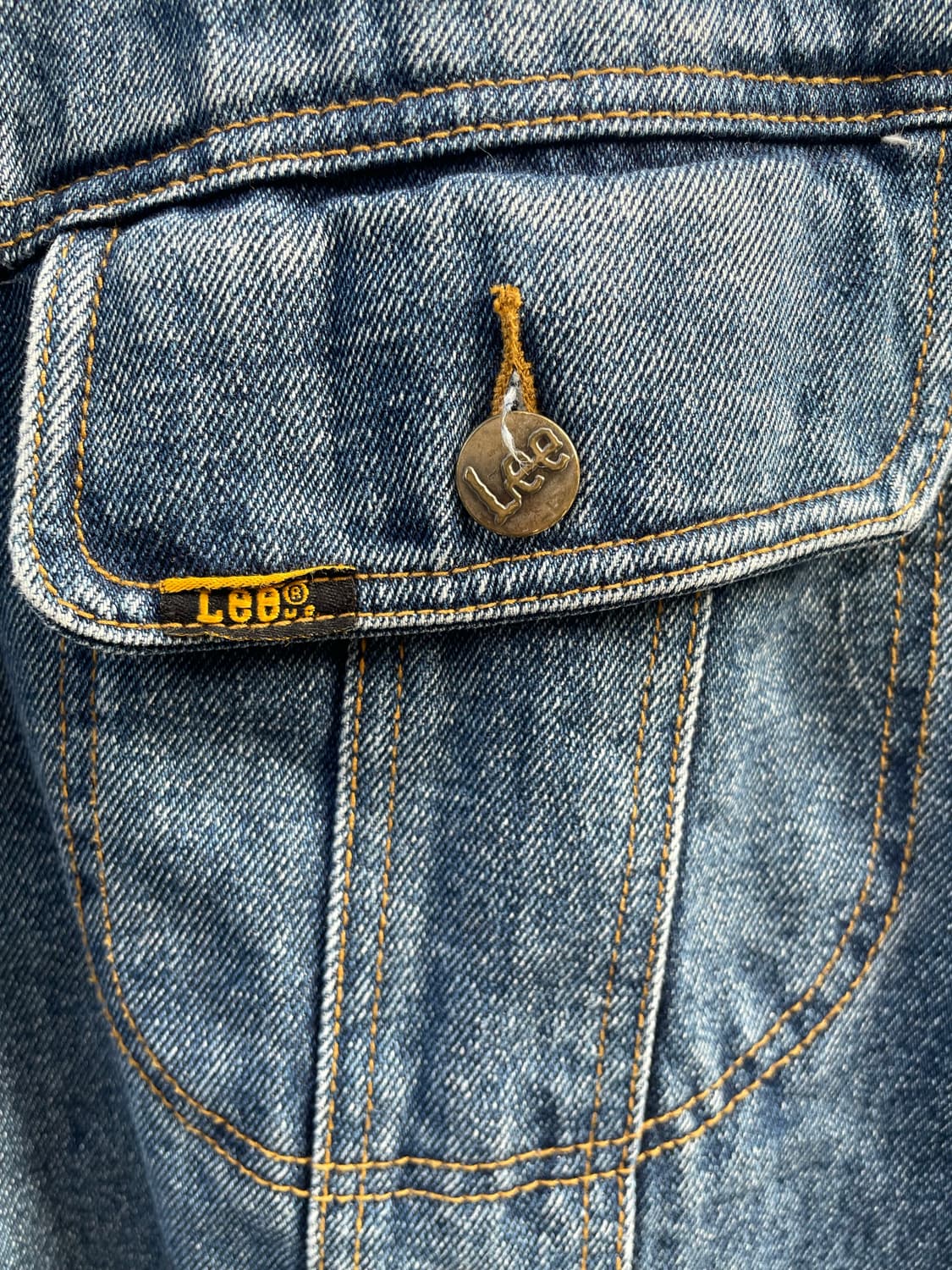 Lee leather collar denim jacket 상품이미지6