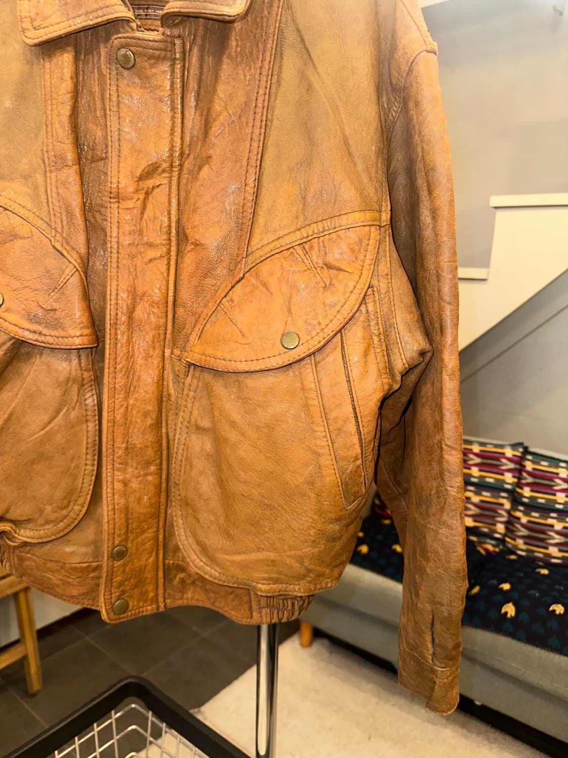 90’s D’ Homme A homme shell-leather JK 상품이미지6
