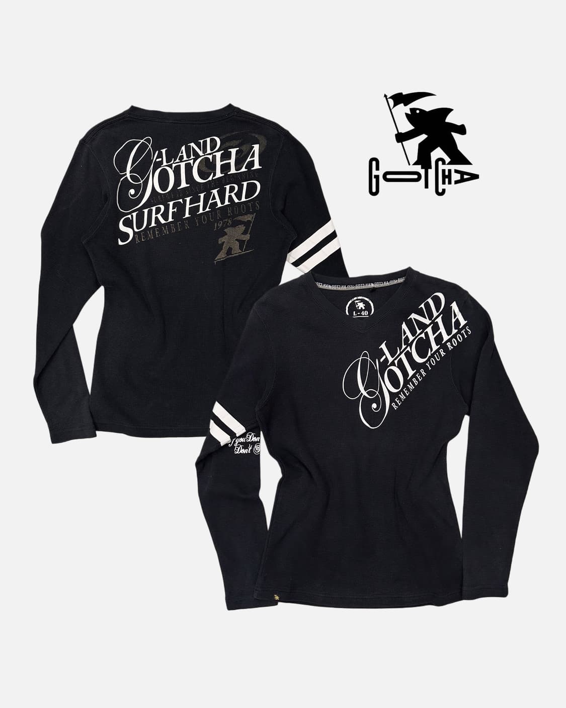 GOTCHA logo lettering waffle t-shirt 상품이미지1