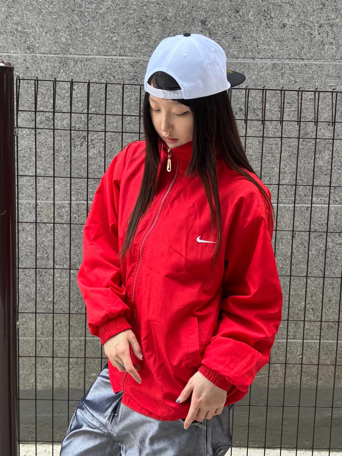 나이키 레드 스우시 바람막이 상품이미지3