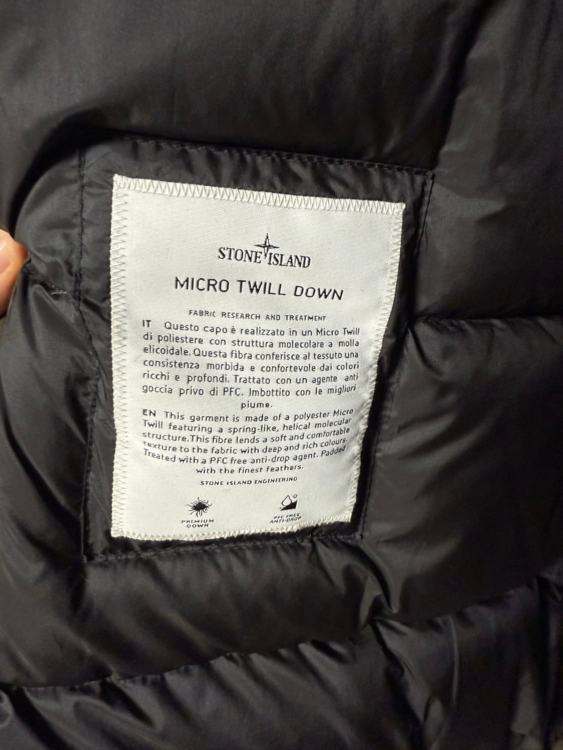 스톤아일랜드 마이크로트윌다운 패딩 올리브 색상 팝니다  (M사이즈) 상품이미지7