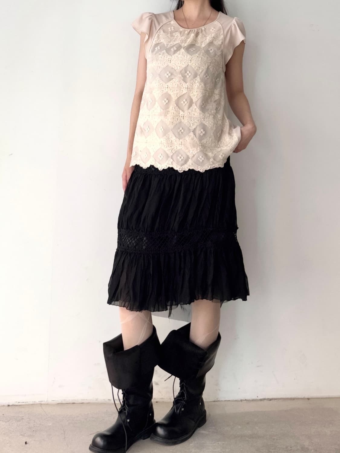 O'2nd ruffle organza blouse 상품이미지4