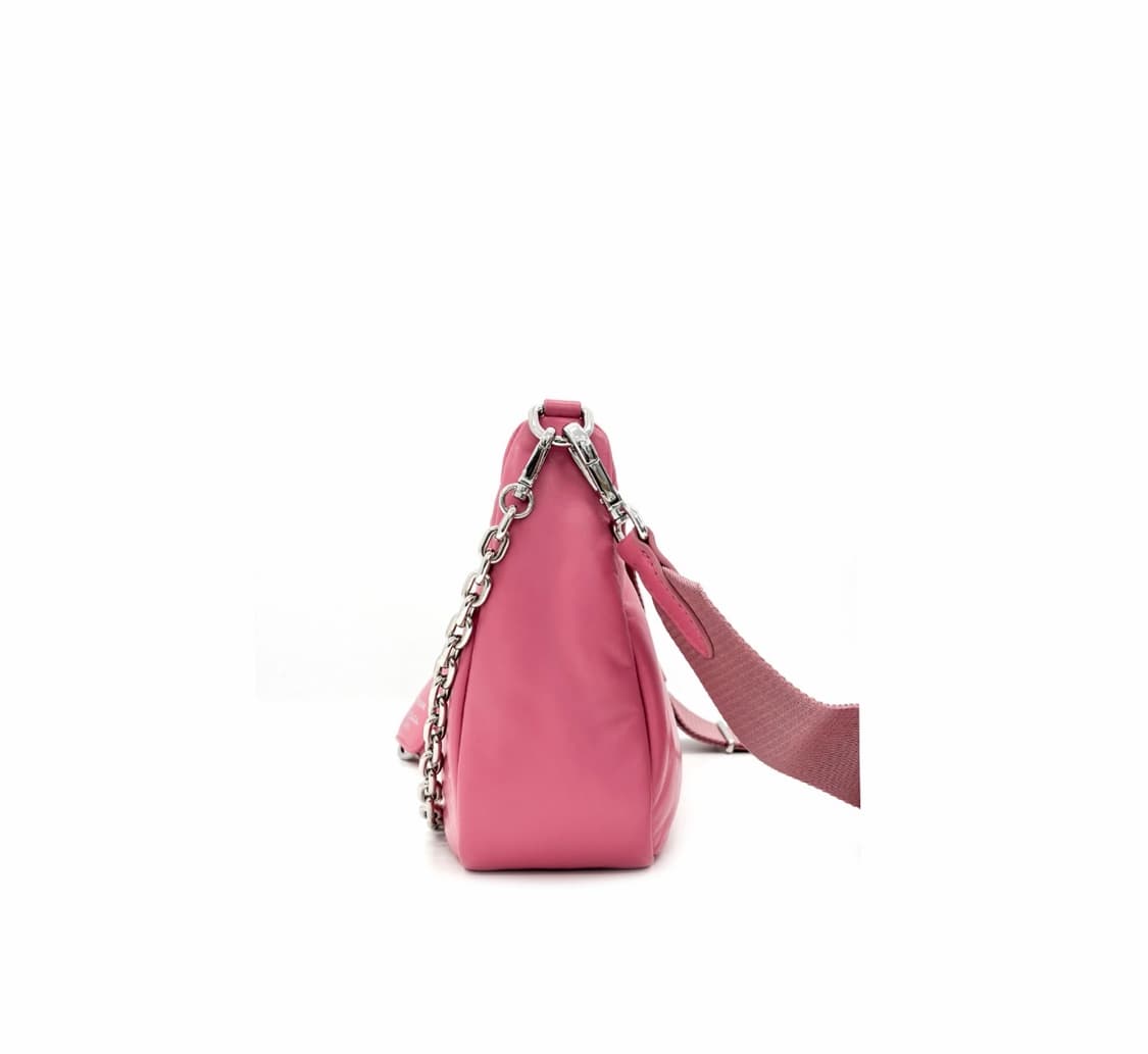 프라다 여성 패딩 나파 레더 리에디션 2005 숄더 호보백 크로스백 핑크 상품이미지2