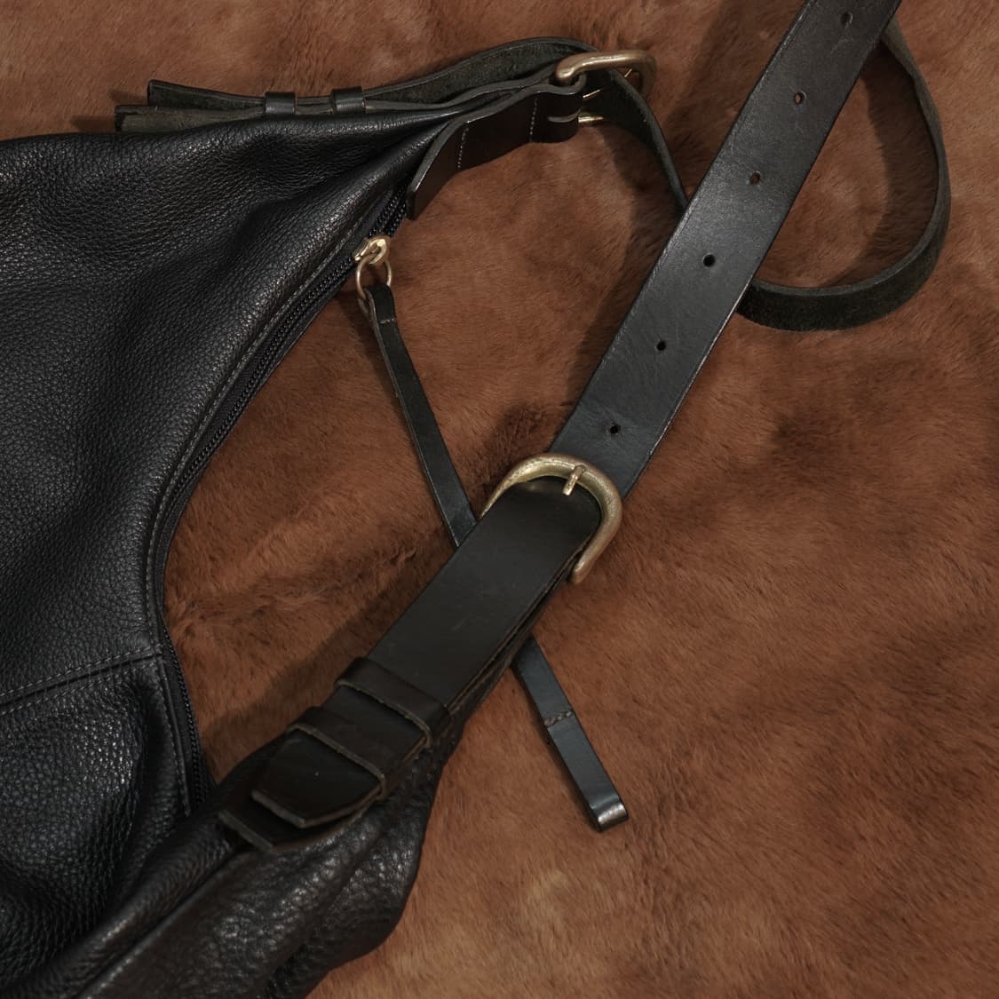 Made in Japan 빈티지 레더 백 상품이미지3