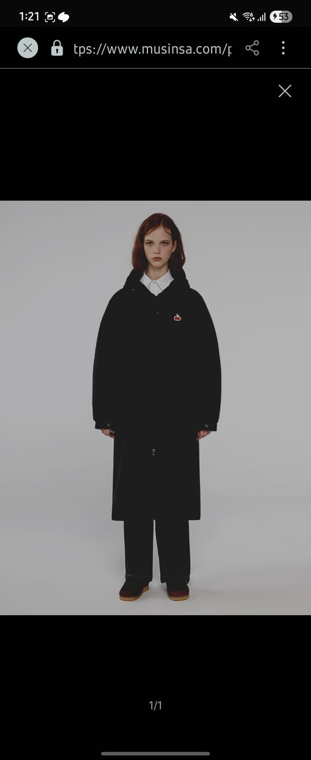 키르시 스몰 체리 롱 패딩 IA [블랙] 상품이미지4