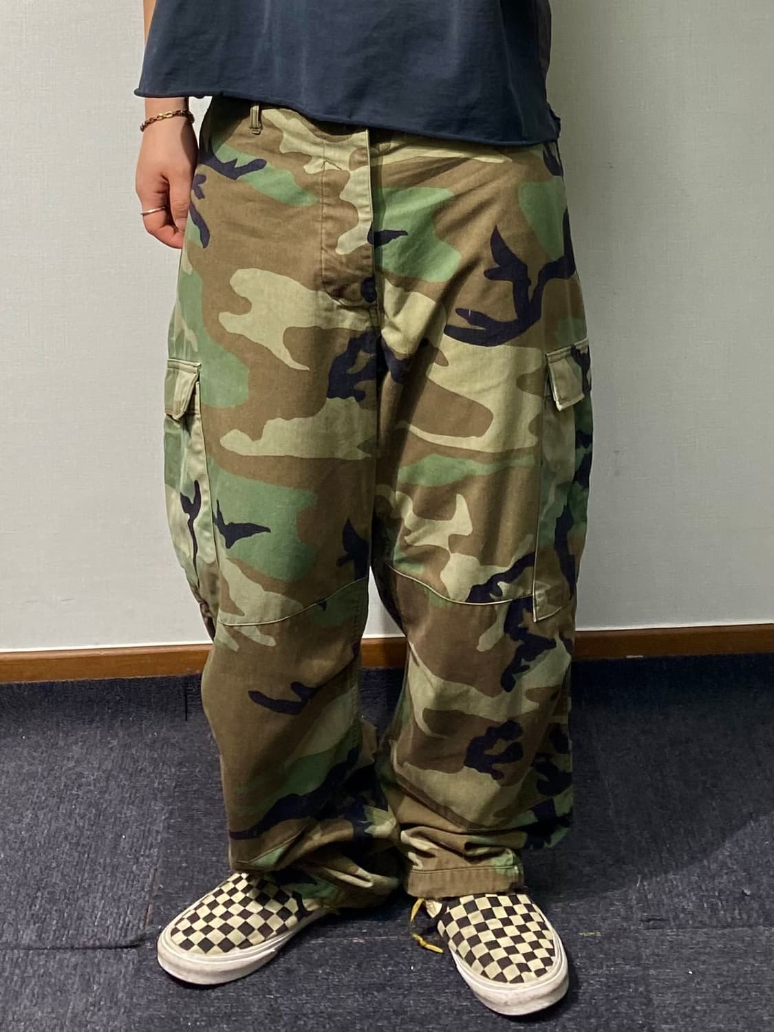 [L] 80s U.S.ARMY 미군 우드랜드 BDU 카고팬츠 상품이미지10