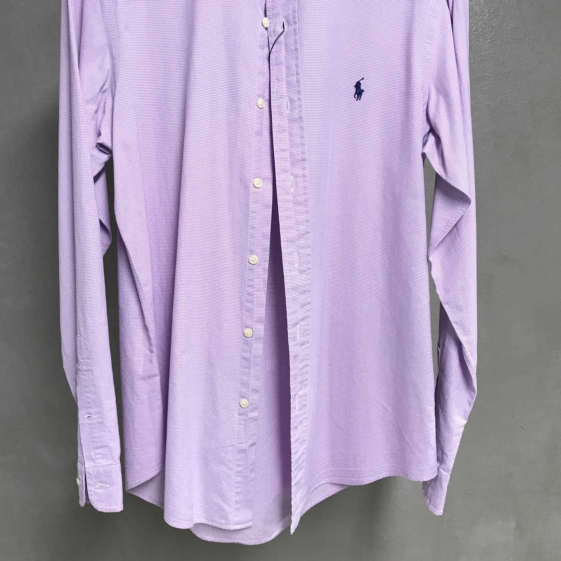폴로 랄프로렌 잔체크 셔츠 퍼플 15 상품이미지3
