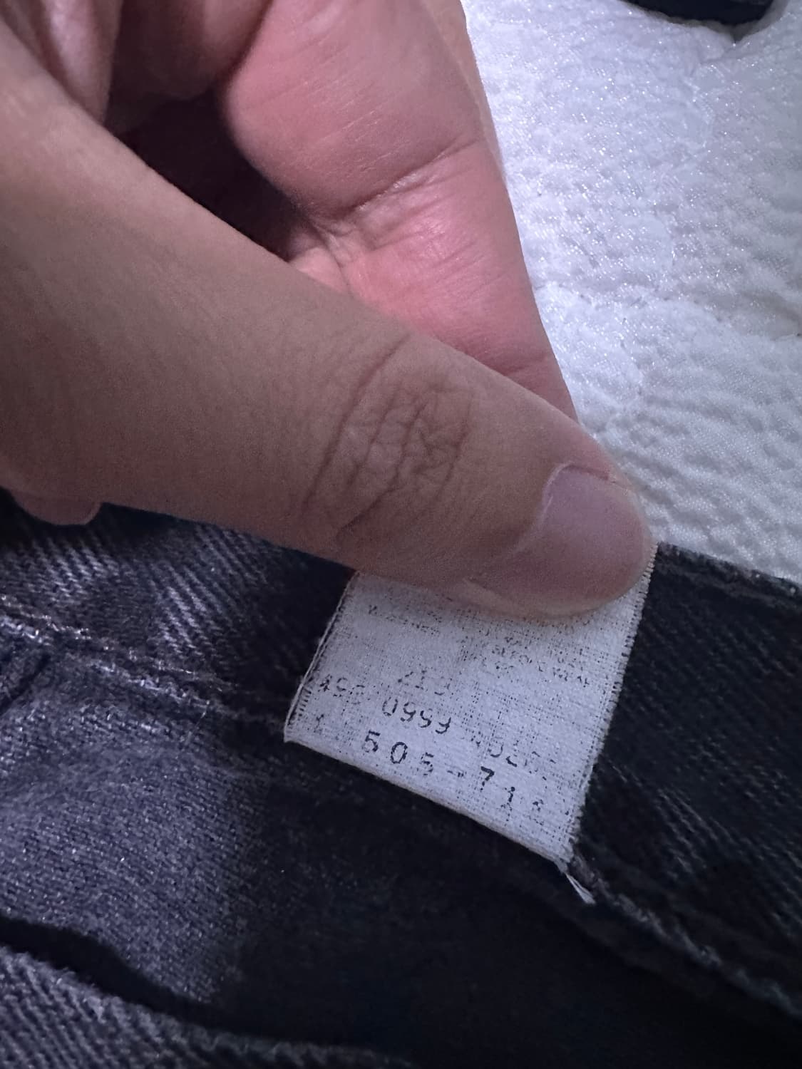 [36X32] 90s 빈티지 리바이스 505 흑청 상품이미지6