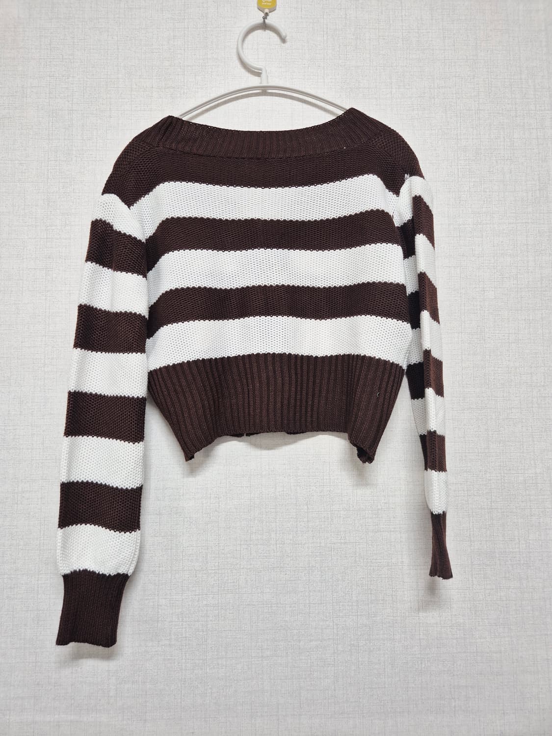 스트라이프 크롭 가디건 상품이미지2