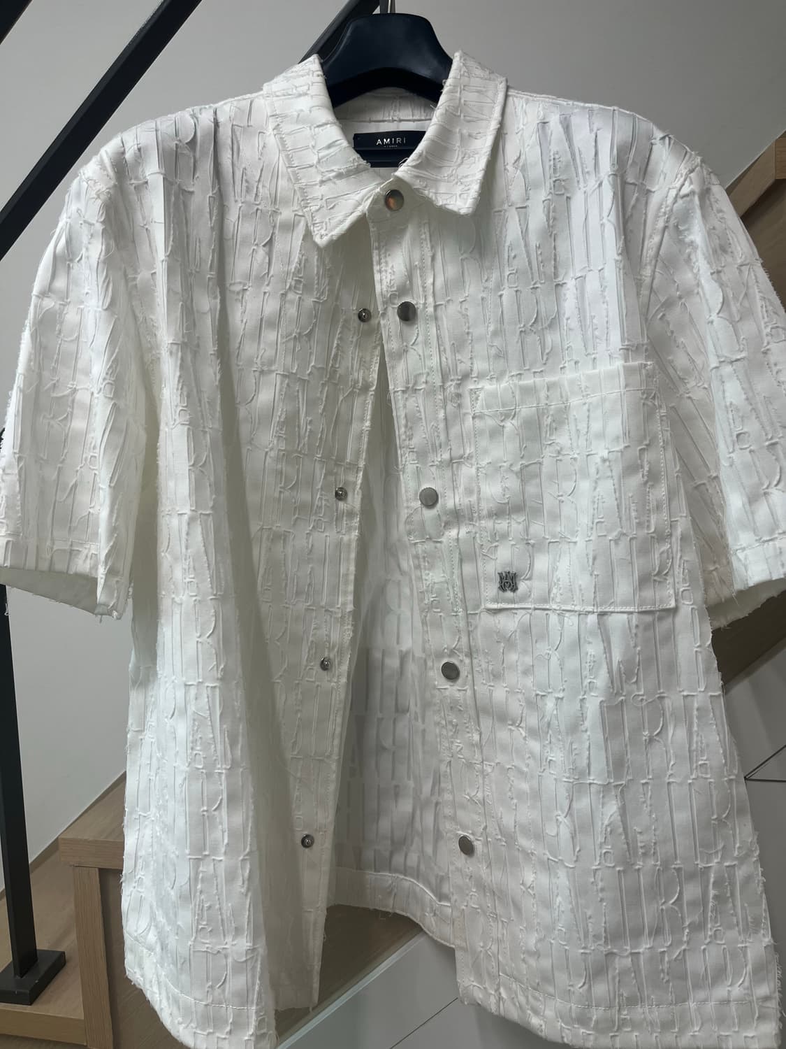 Amiri 아미리 셔링 반팔 셔츠 XL 상품이미지1