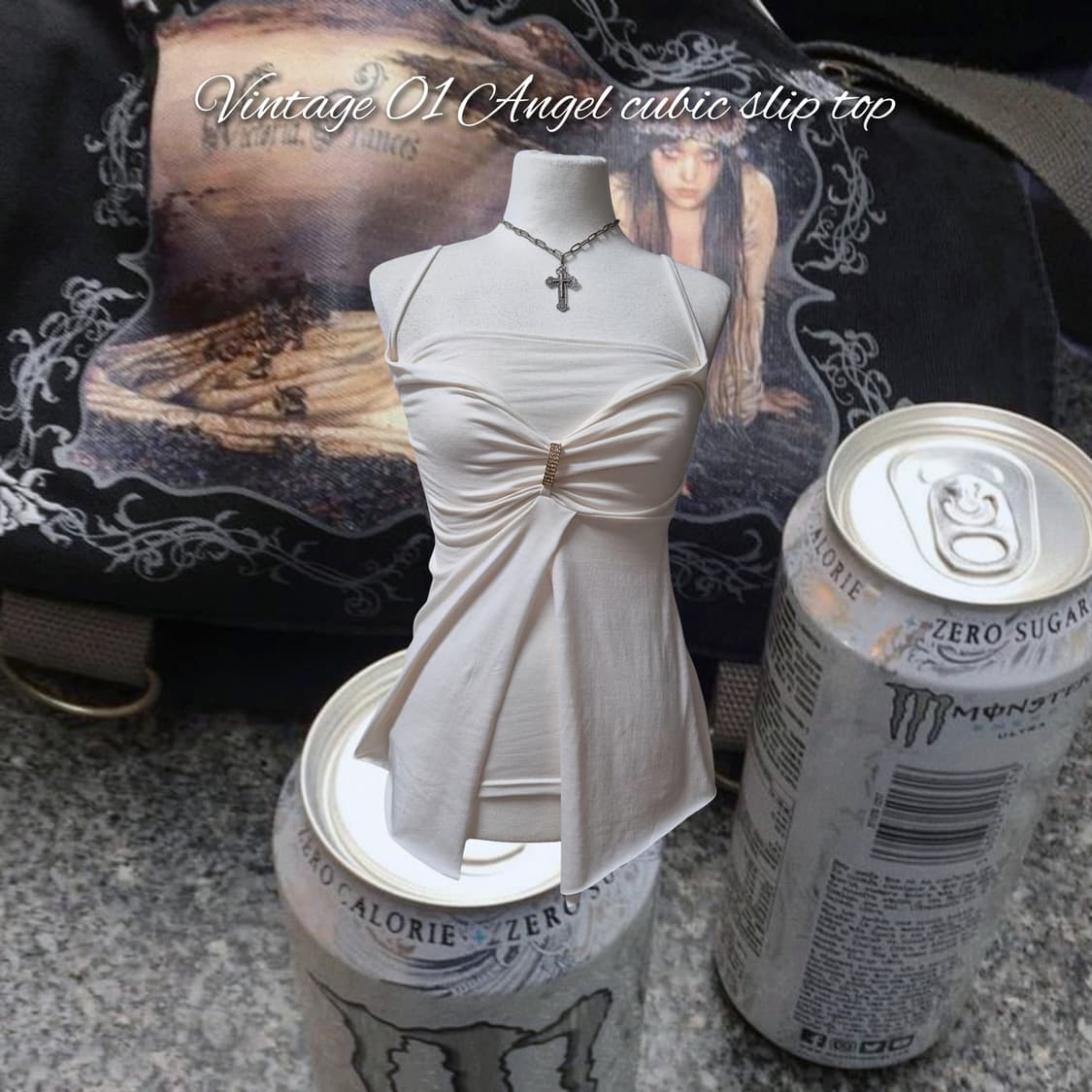 Vintage 01 Angel cubic slip top 상품이미지1