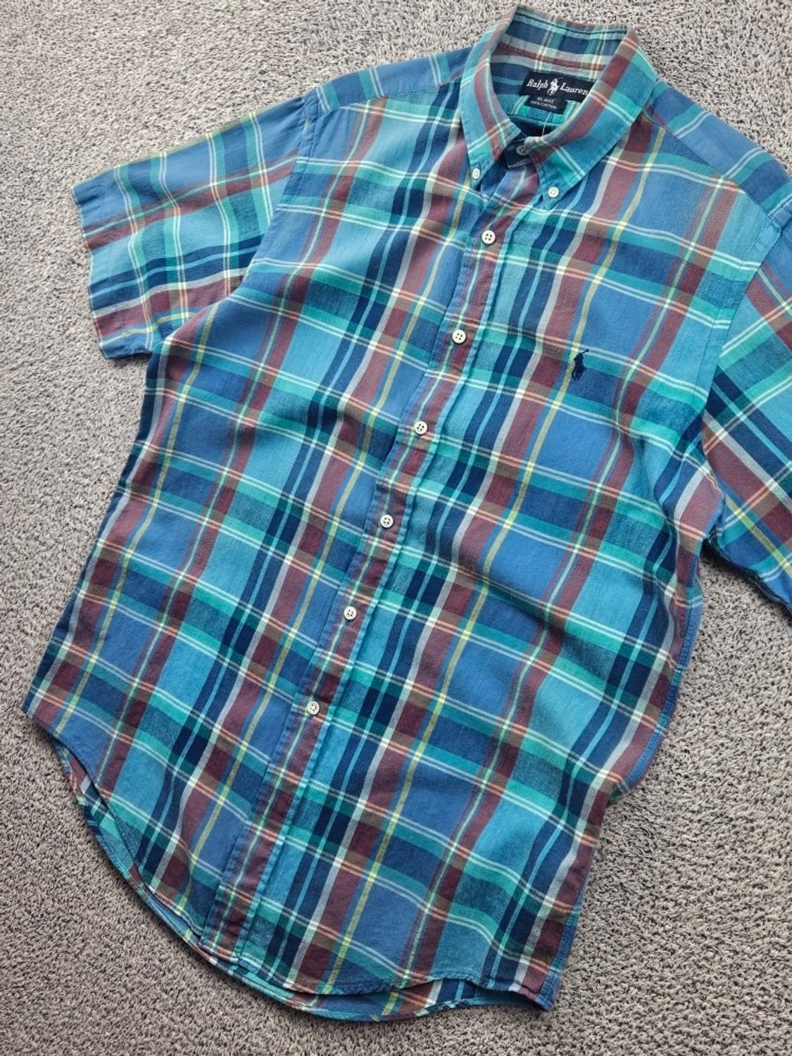 폴로랄프로렌 체크 하프 반팔 셔츠 ( 95 ) / 11918 상품이미지4