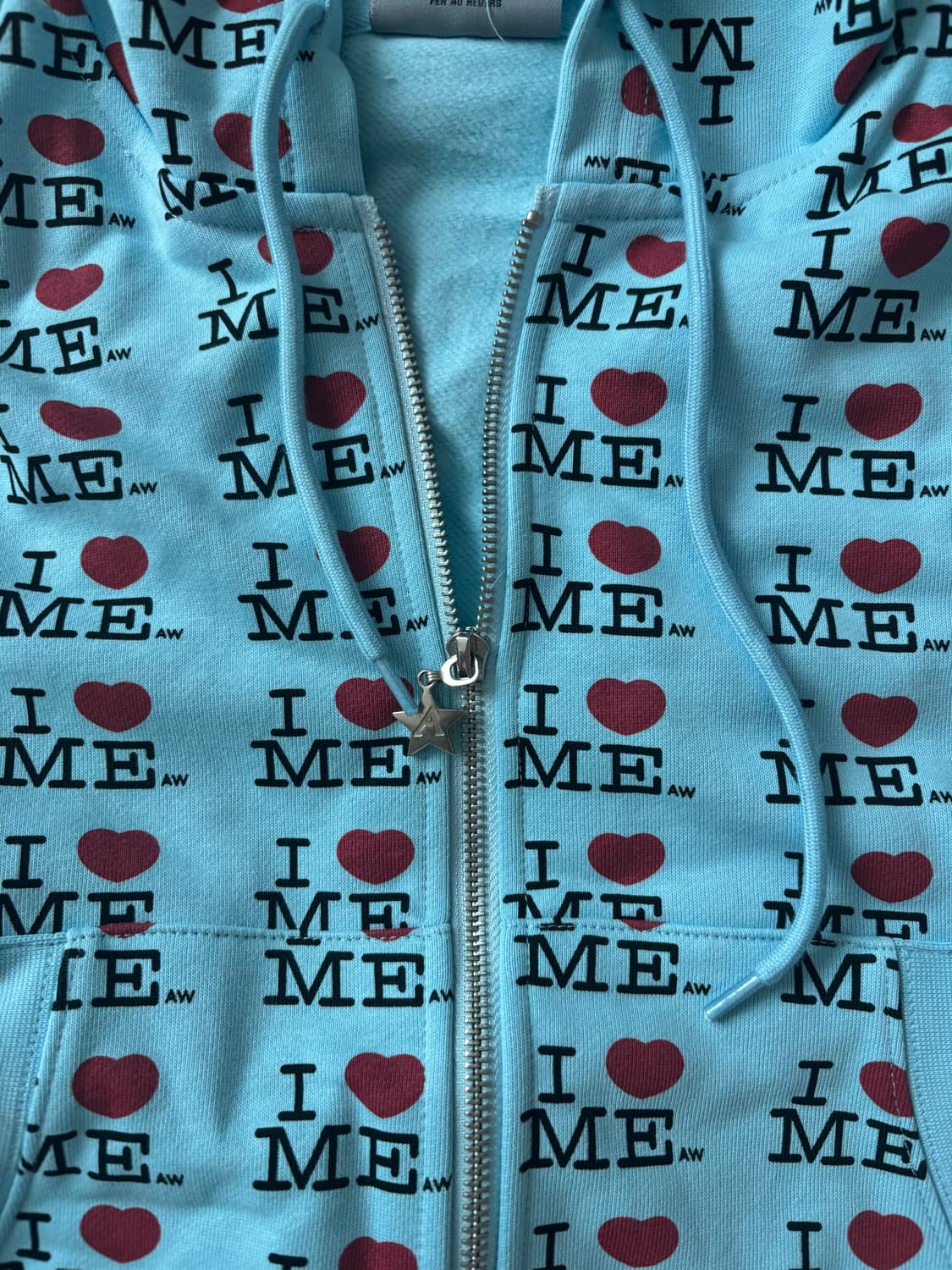 [S] 애슐리 윌리엄스 블루 크롭 후드집업 새상품 상품이미지7