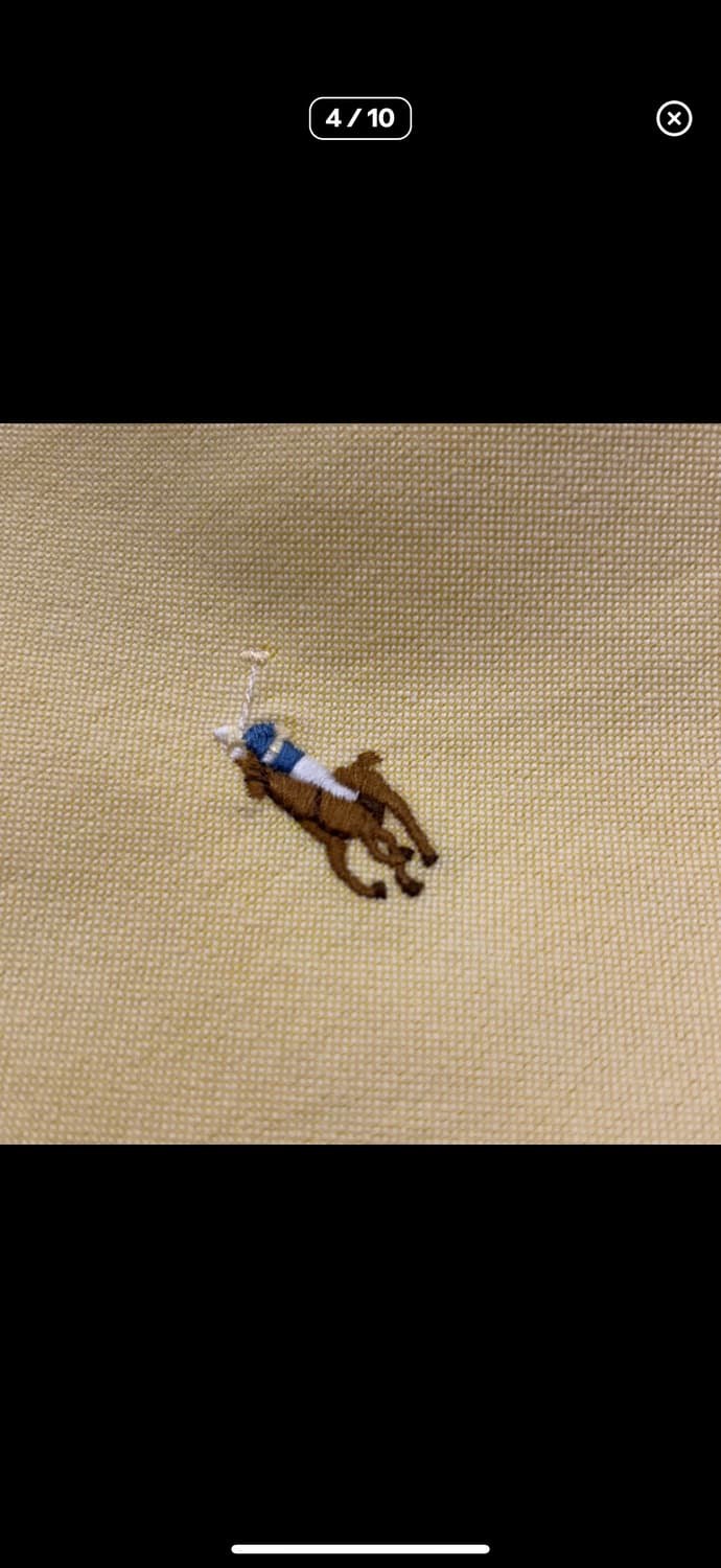 폴로랄프로렌 신형 큐알 클래식핏 셔츠 옐로우 M 상품이미지6