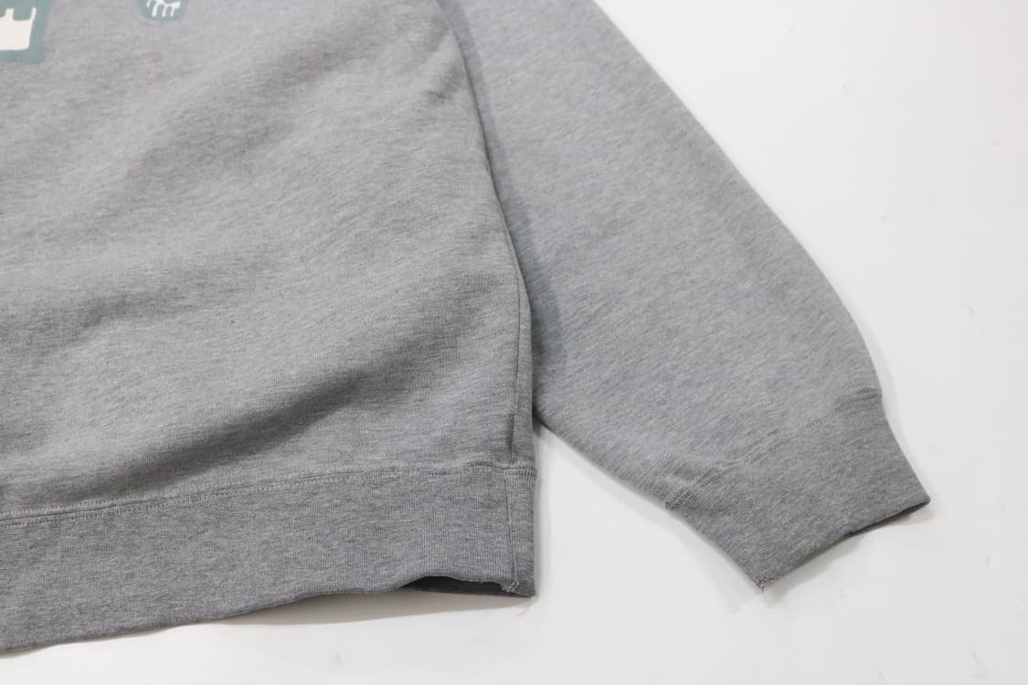 스투시 90s 빈티지 크라운 스컬 백로고 그레이 후드티 (L) 상품이미지4