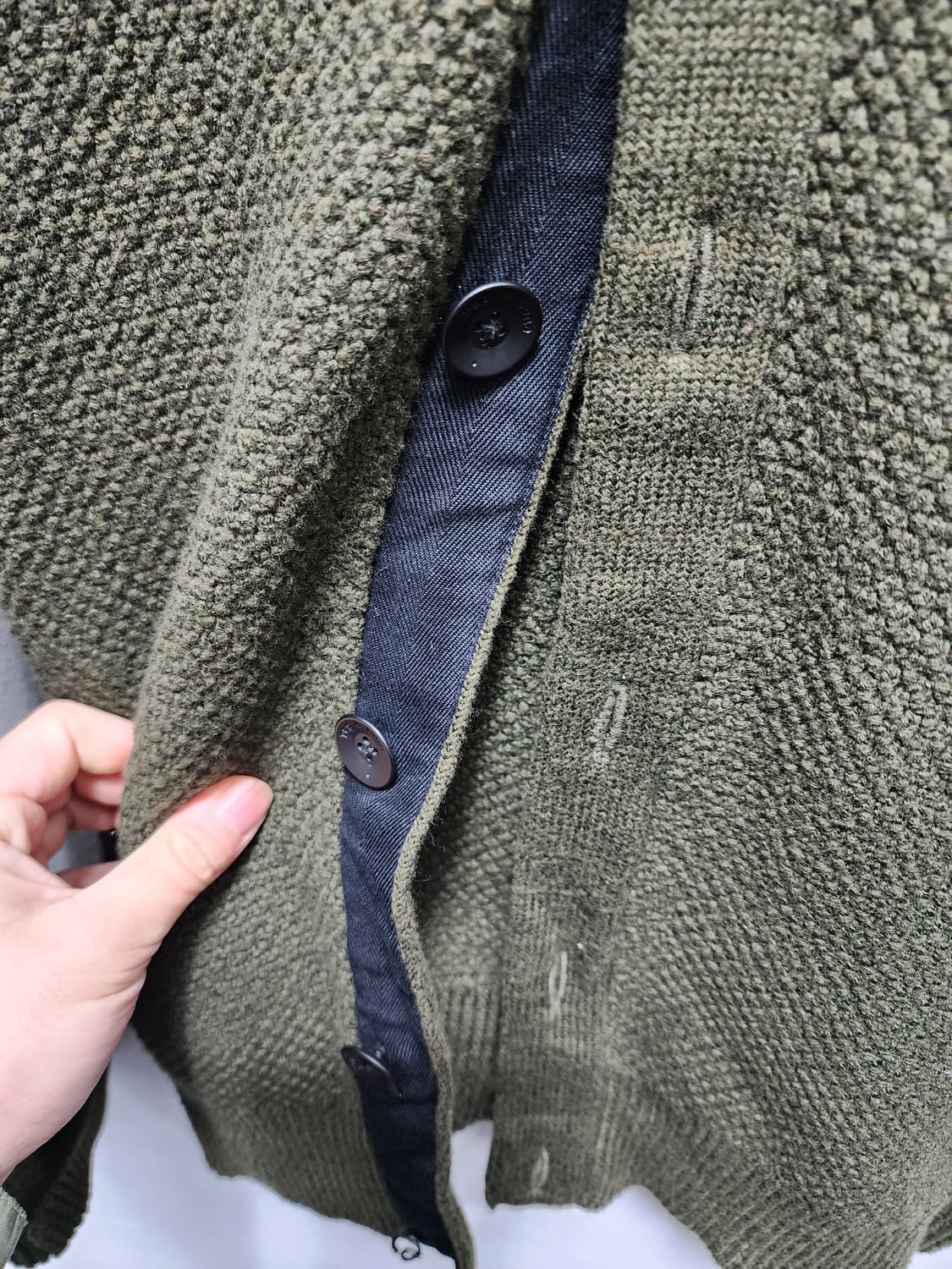 랙앤본 헤비코튼 숄카라 가디건 XL 상품이미지3