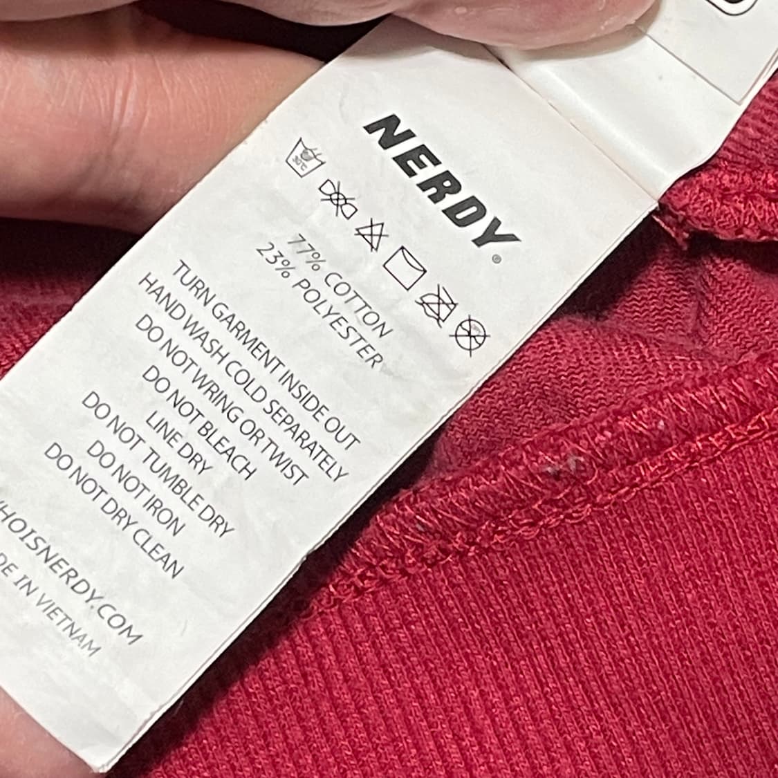 [L] 널디 빈티지 벨벳 트랙 자켓 레드버건디 져지 상품이미지3