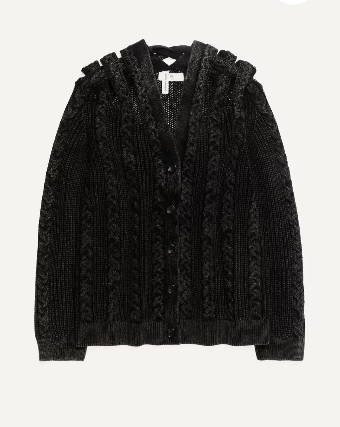 GLENN MARTENS H&M 글렌마틴스 케이블 니트 가디건 상품이미지2