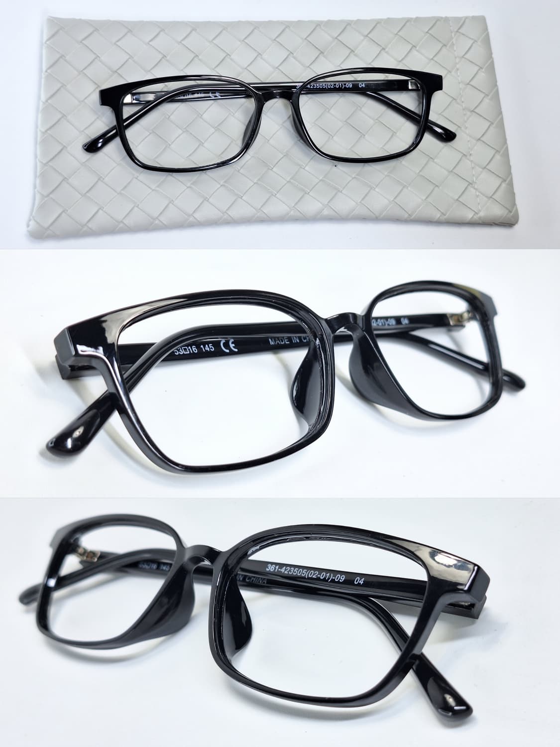 유니클로 스퀘어 클리어 선글라스 겸 안경테 361-423505 일본 수입 상품이미지2