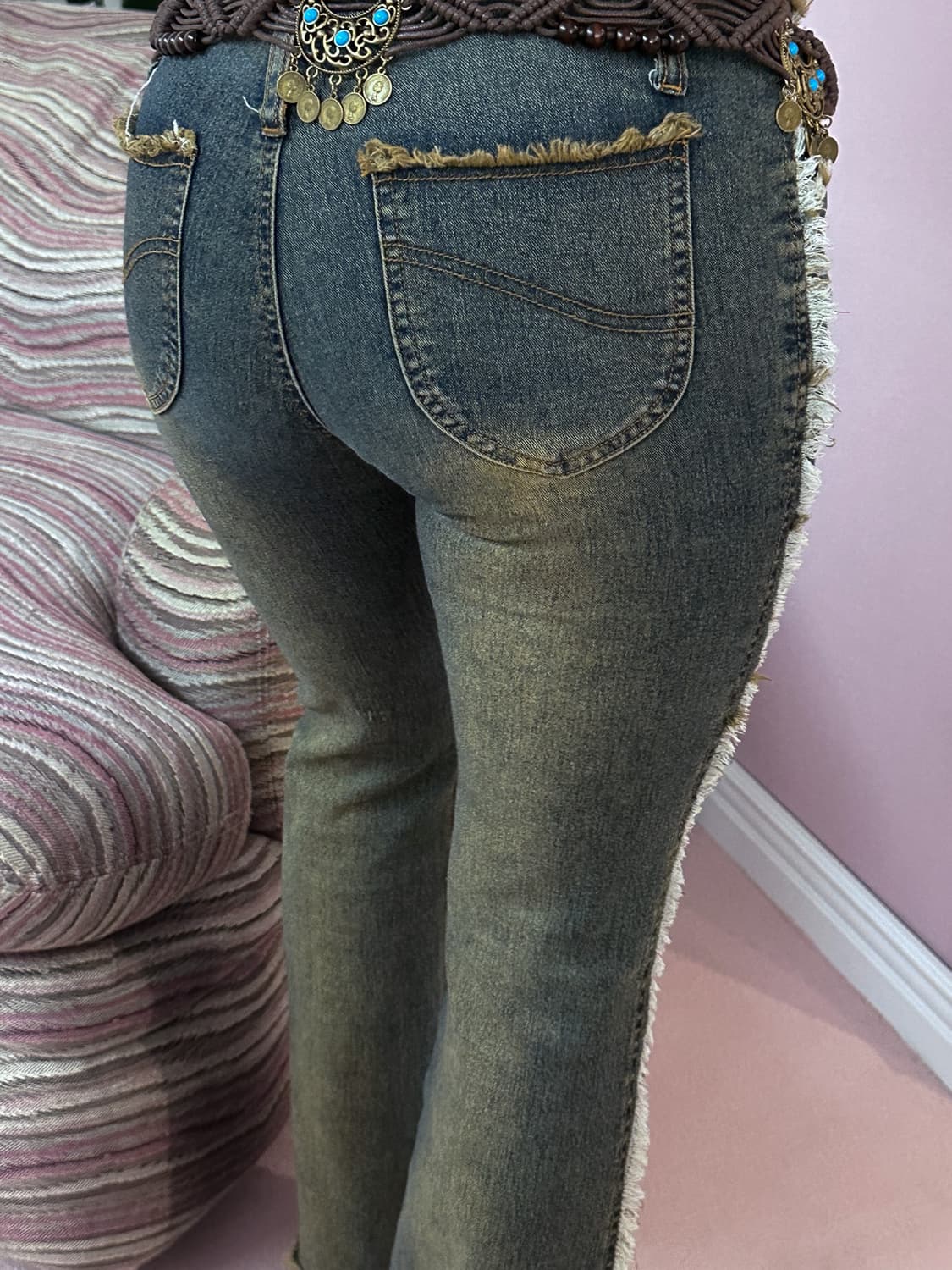 Beaded Fringe Denim  0187 상품이미지6