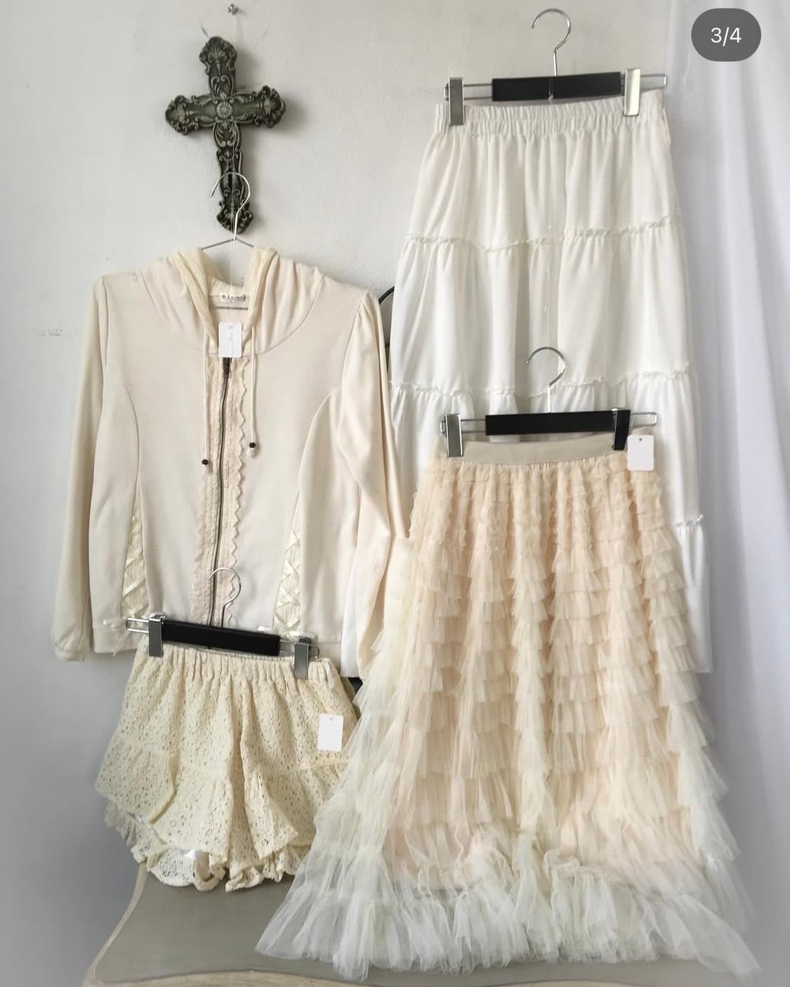 산빈티지 프릴 샤스커트 상품이미지2