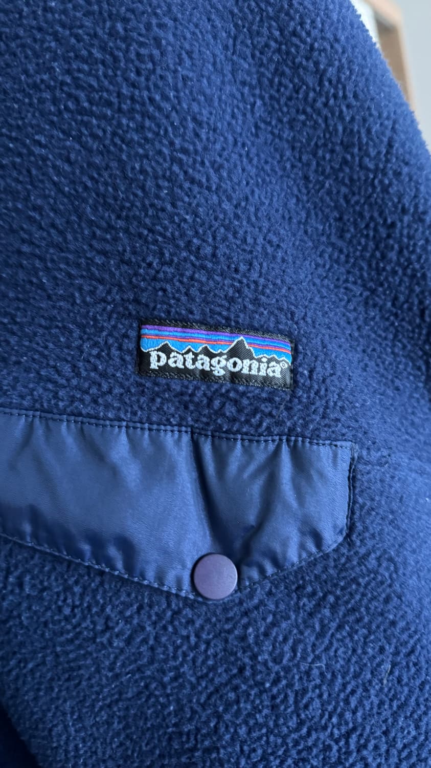 파타고니아 신칠라 네이비 블루 빈티지 1997년식 스냅티 XL 상품이미지2