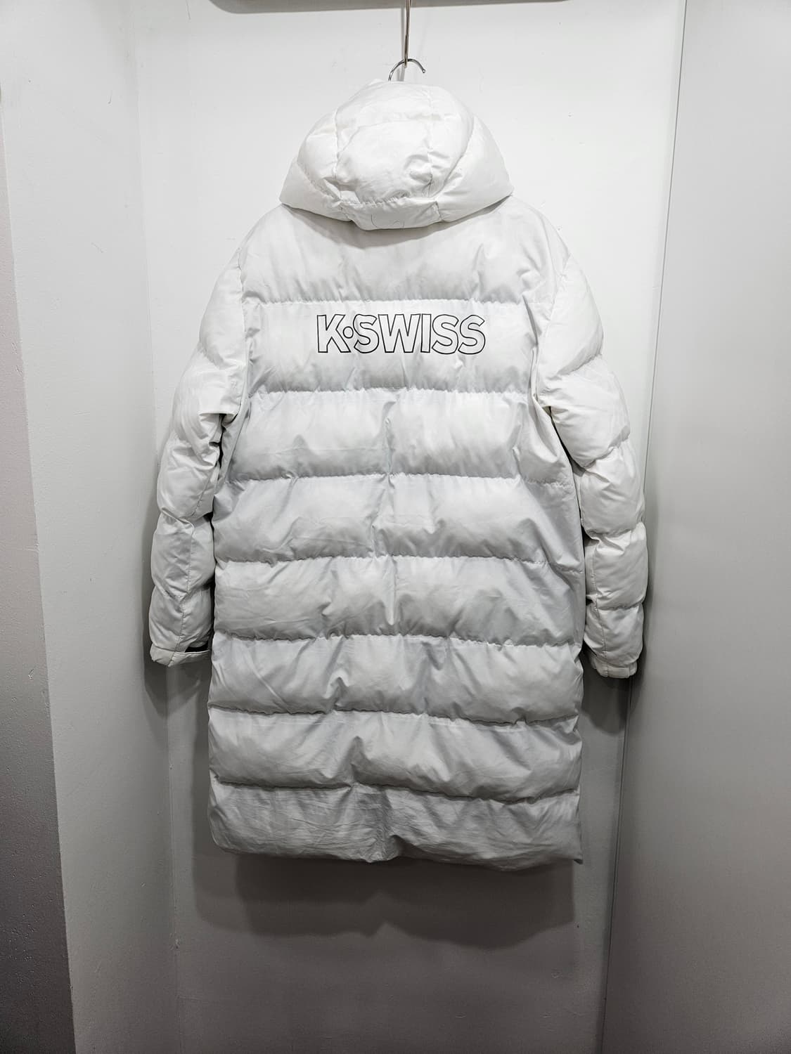 케이스위스(KSWISS) 폴리 롱패딩 화이트 100 상품이미지10