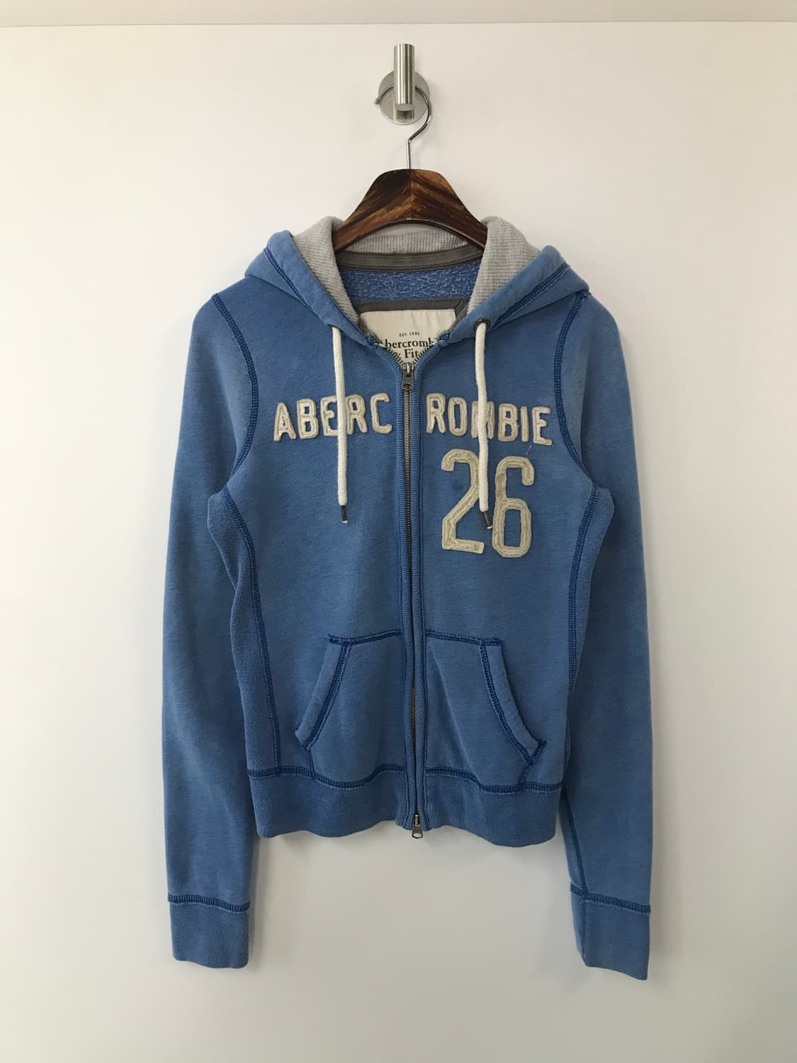 아베크롬비 y2k 와투케 스카이블루 후드집업  상품이미지2