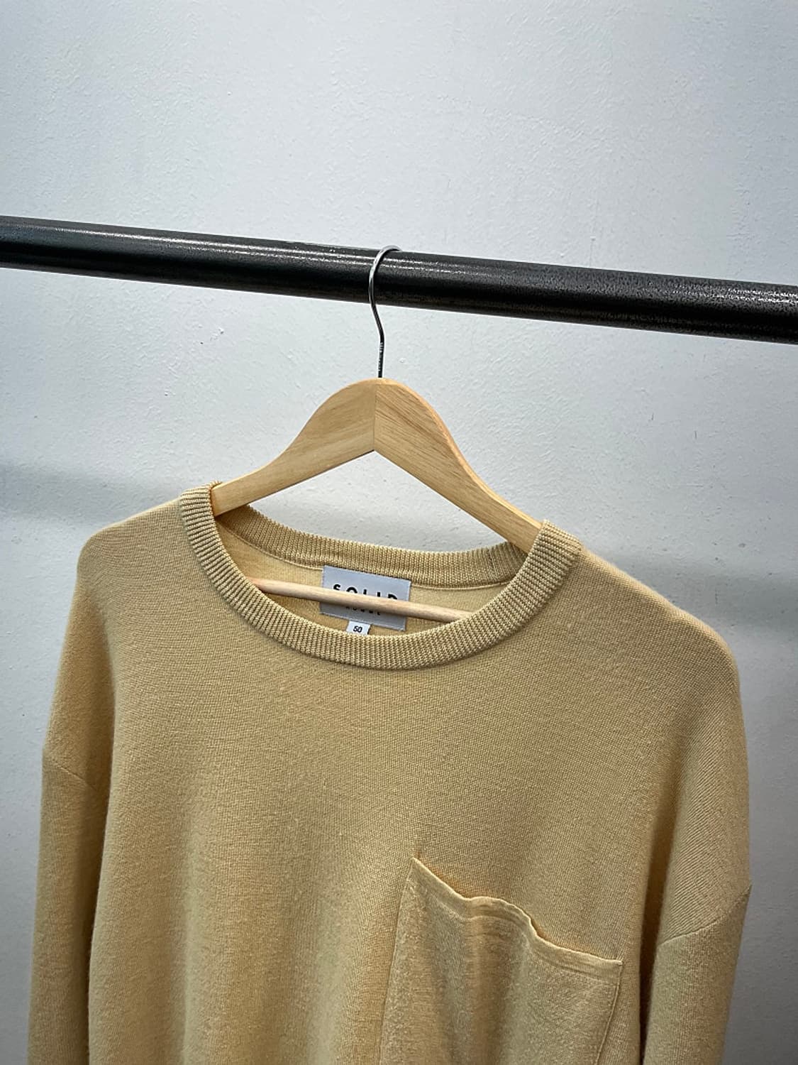 105) 솔리드옴므 포켓 울니트  상품이미지2