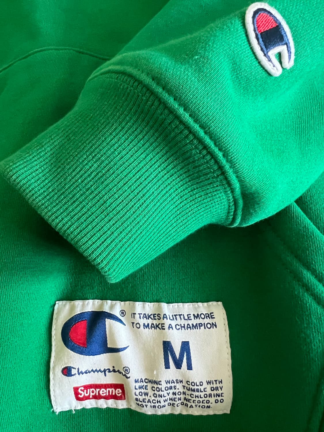 슈프림과 챔피온 스크립트 후드 스웨트셔츠 상품이미지2